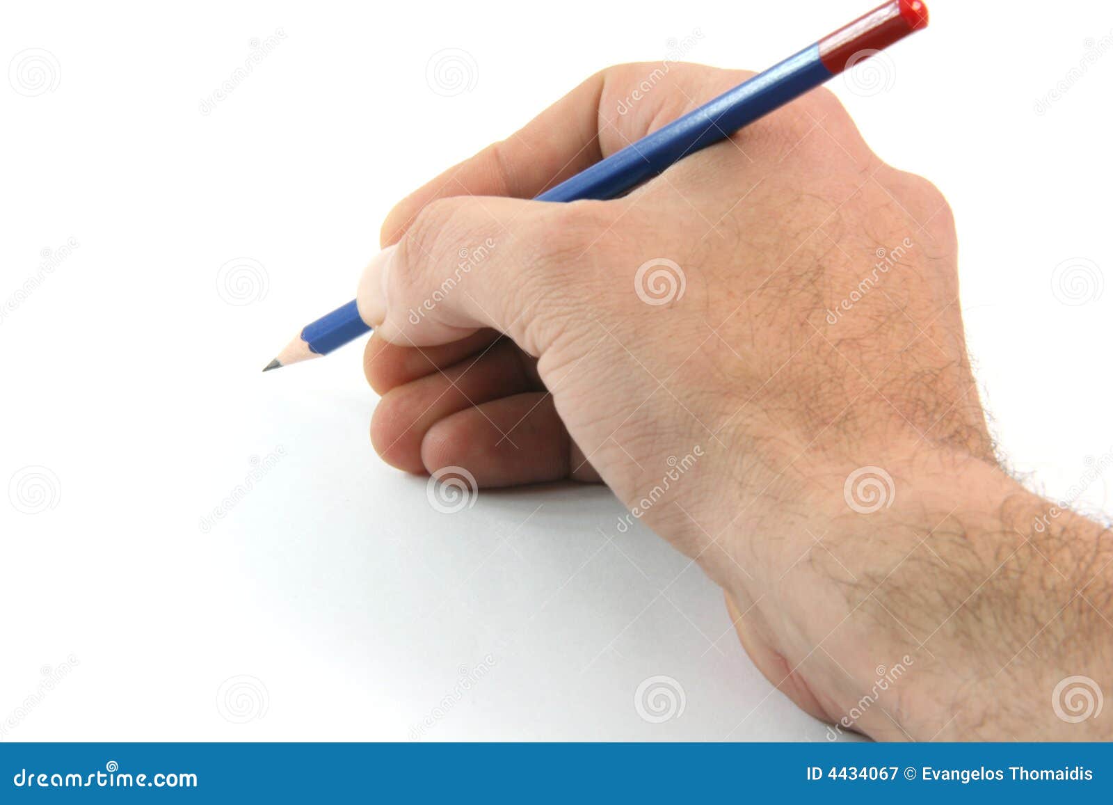 Writing With Pencil Royalty Free Stock Photography - Image: 4434067