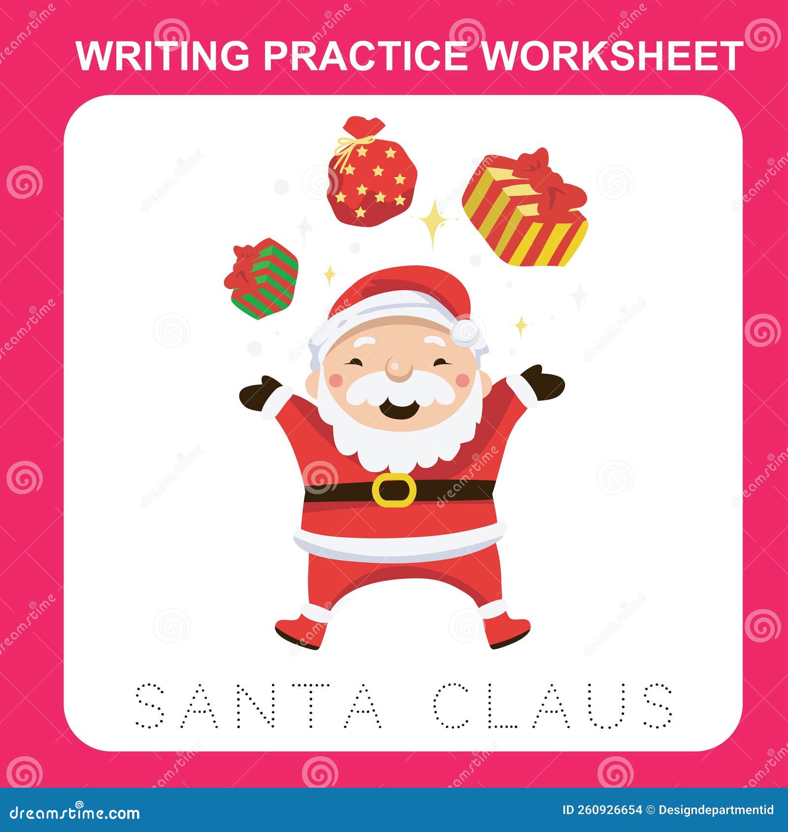 Writing Practice Worksheet. Educational Printable Sheet for Children ...