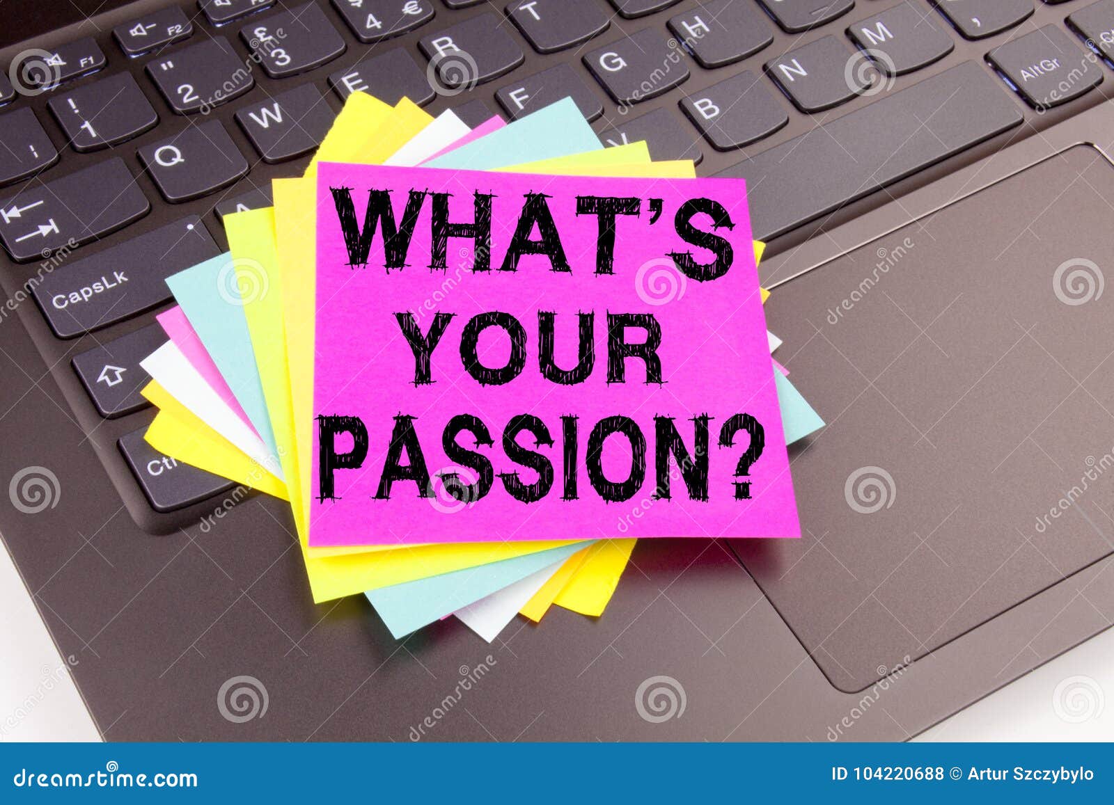 writing question what is your passion text made in office close-up on laptop computer keyboard. business concept for goal motivati