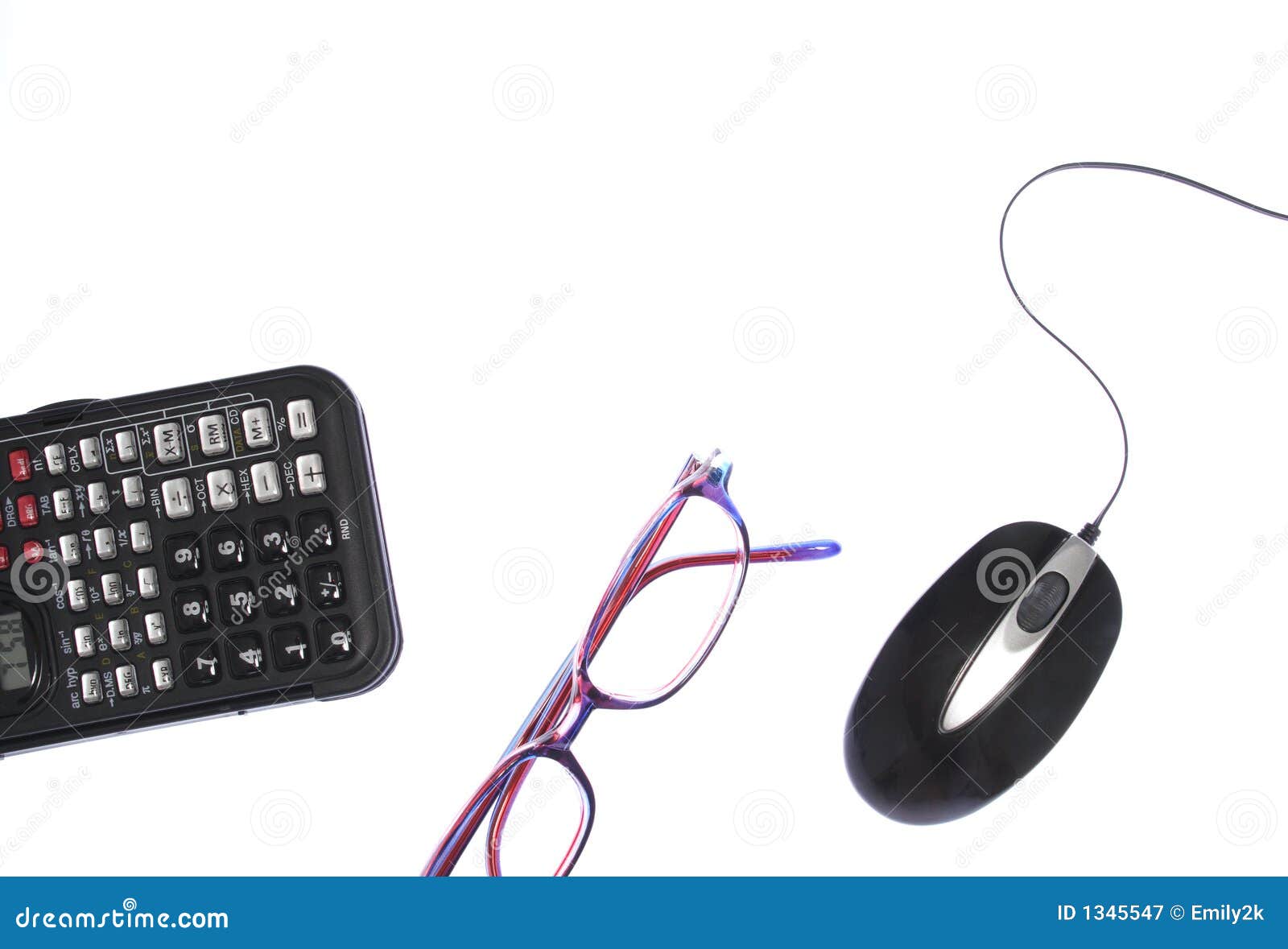 Writing Utensils On White Background Stock Image Image of isolated