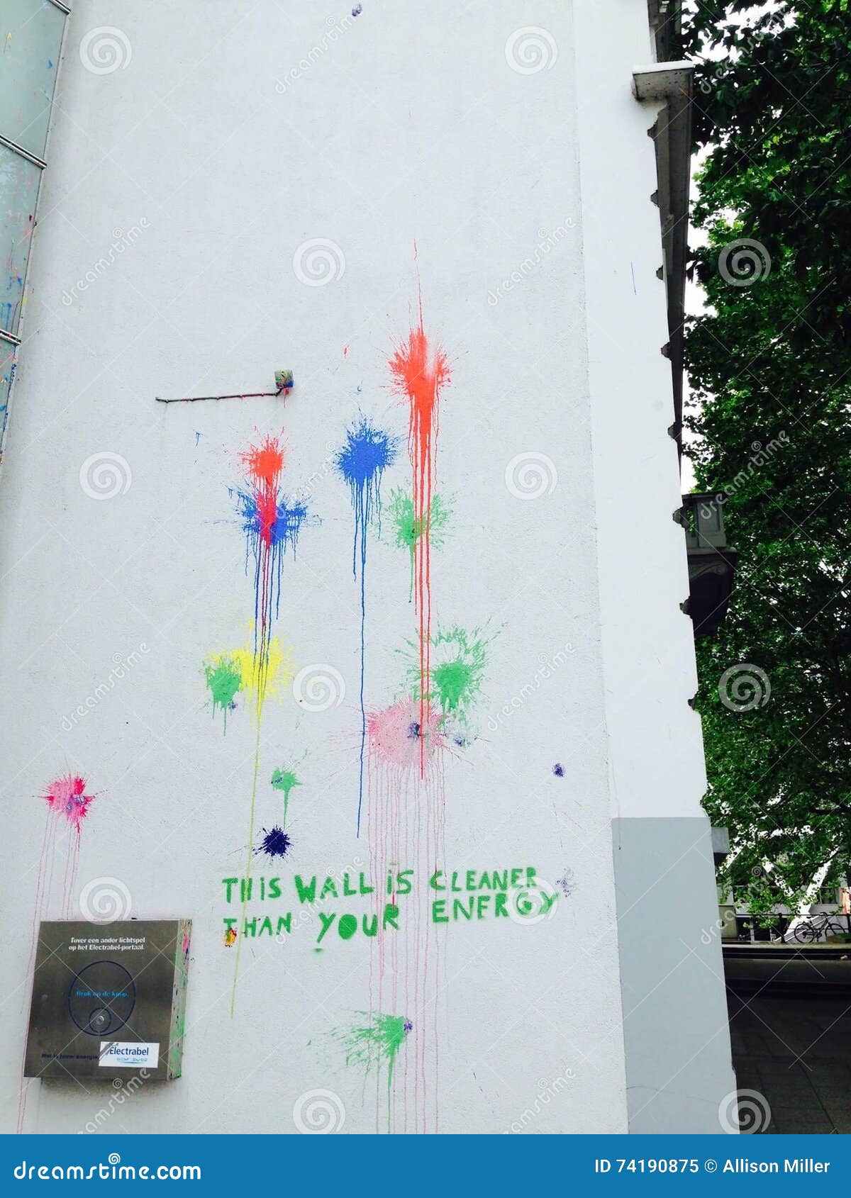 The writing on the wall editorial image. Image of message 74190875