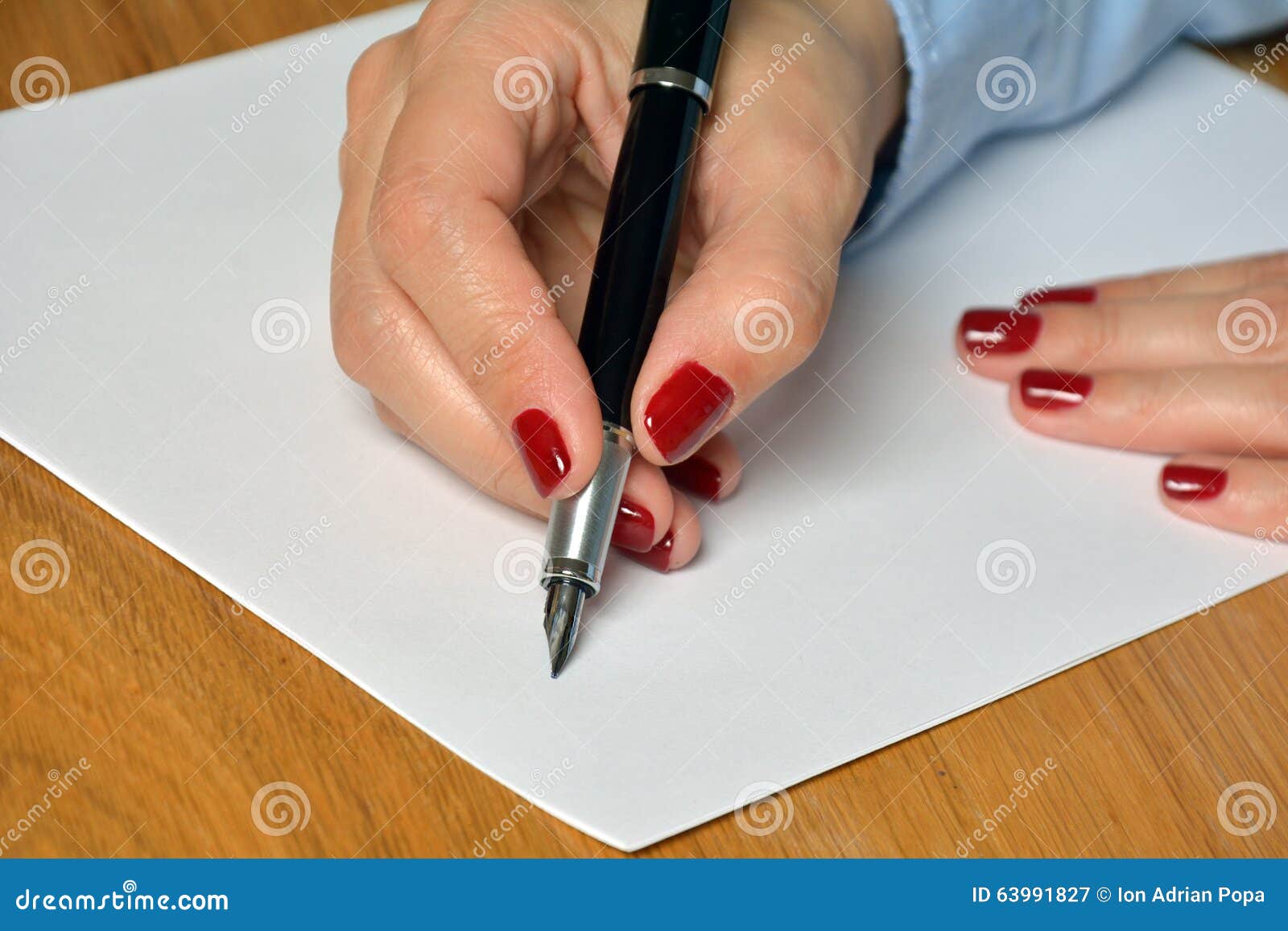 Writing on a white paper stock image. Image of agreement - 63991827