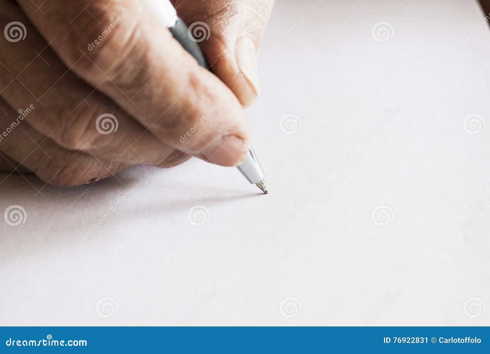 Writing on white paper stock image. Image of memories - 76922831