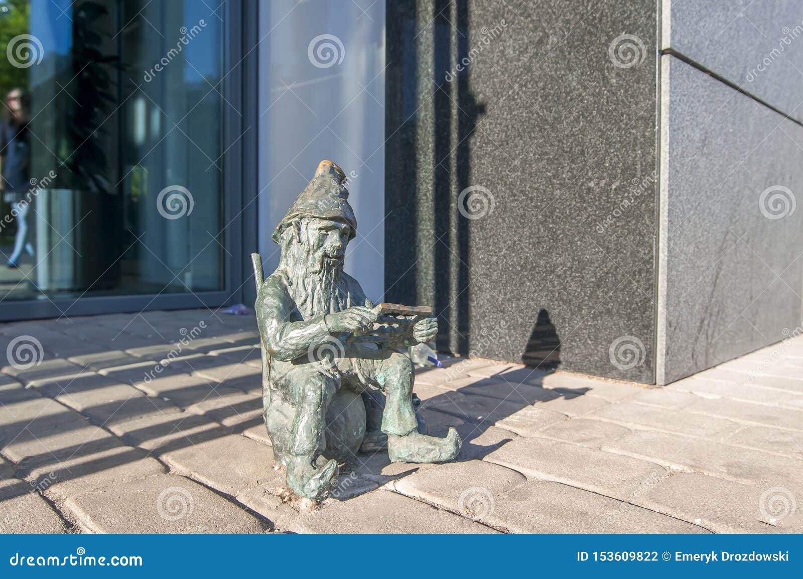 Famous Dwarf Statue. the Gnomes of Wroclaw Editorial Photography
