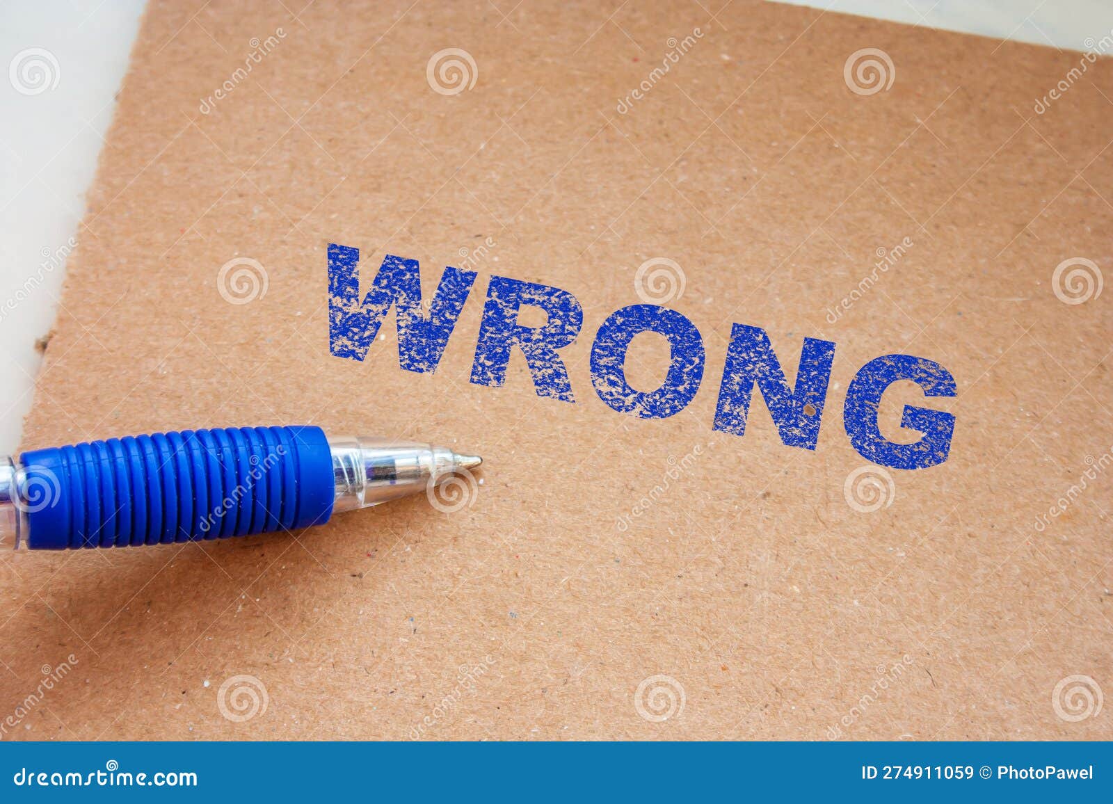 Wrong Error Text. Mistake Concept Background. WRONG Stock Image - Image ...