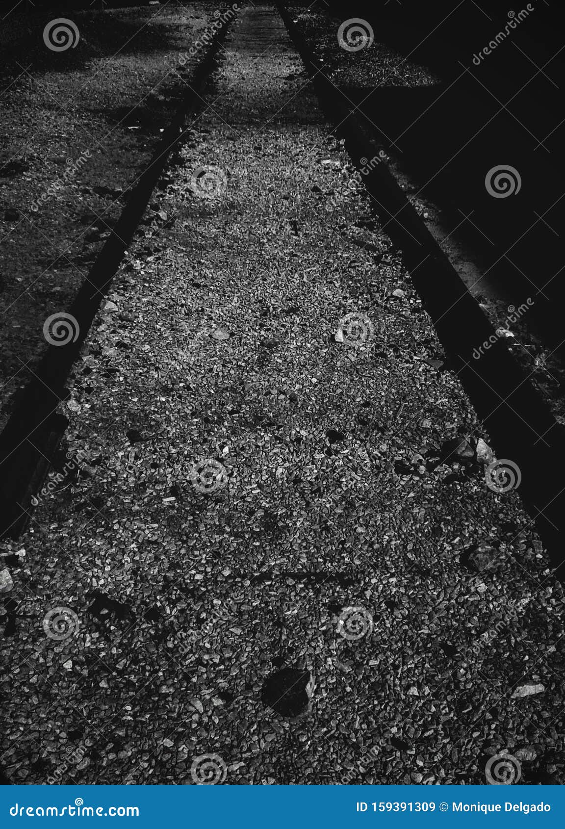 Wrong side of the tracks stock image. Image of blackandwhite 159391309