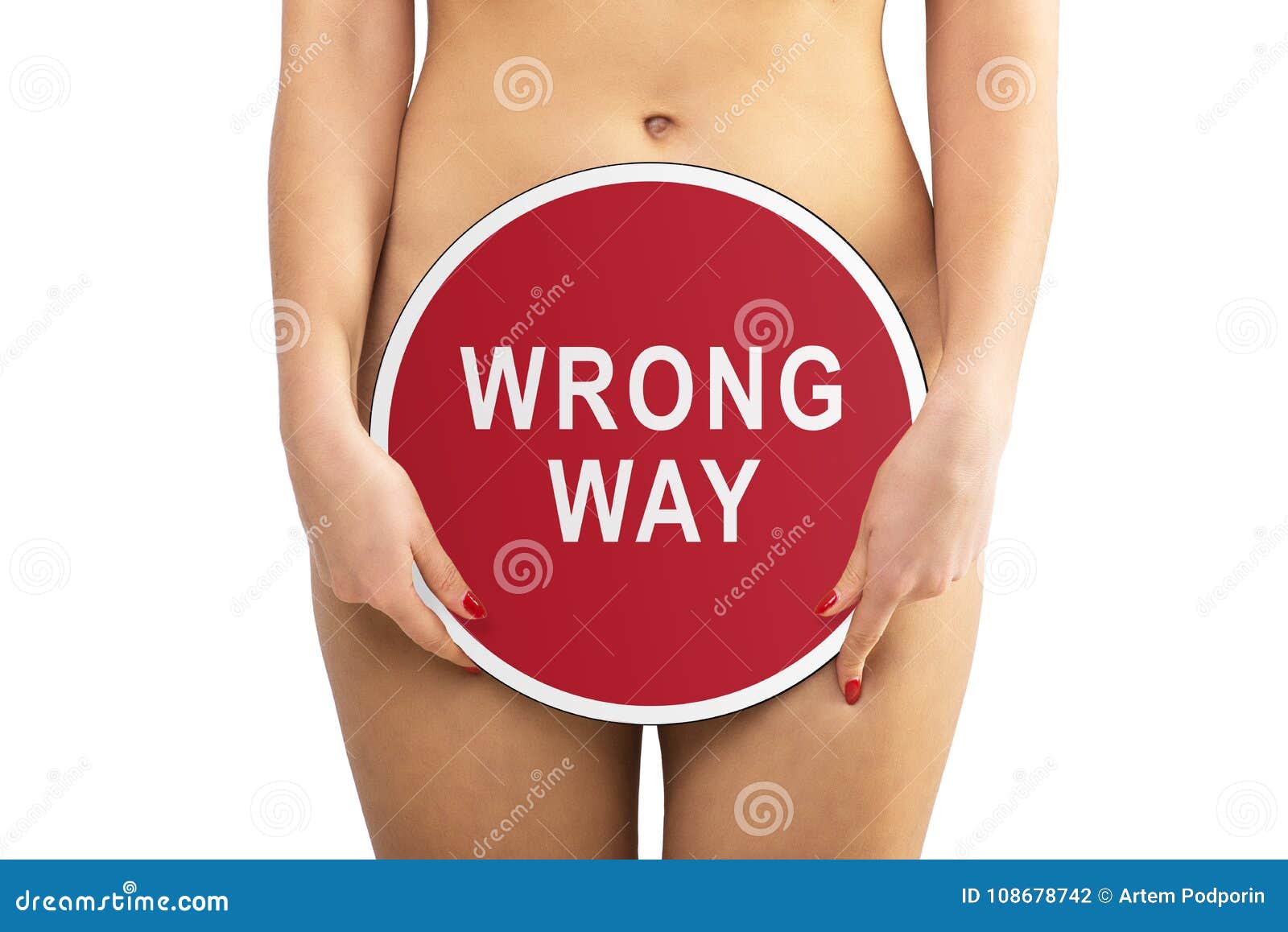 Wrong way sex stock photo