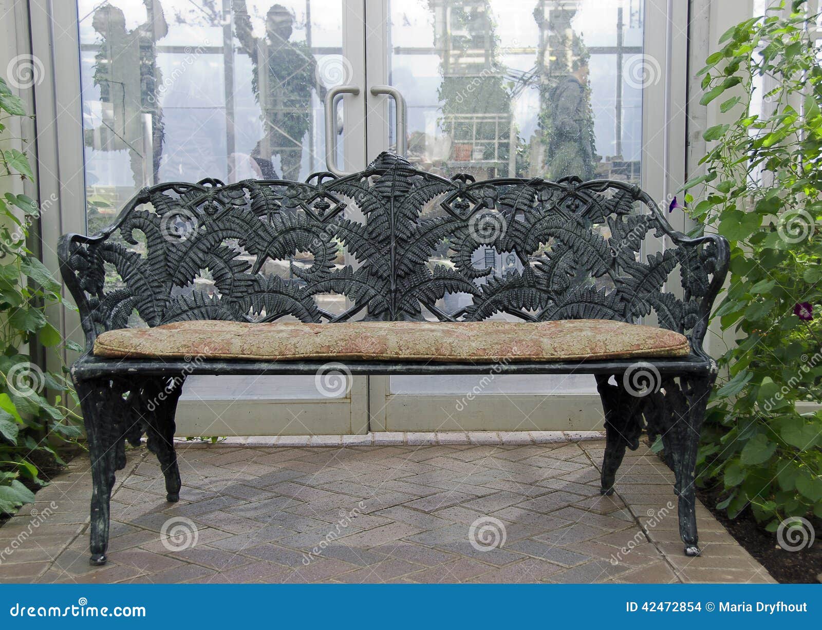 Wrought Iron Bench In Garden Stock Photo Image Of Garden Nature