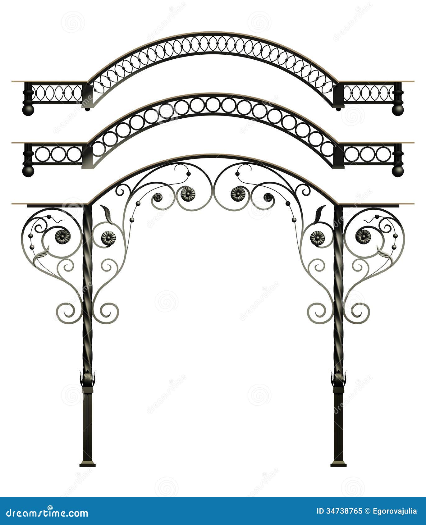 Wrought Iron Canopy Royalty Free Stock Photo - Image: 34738765