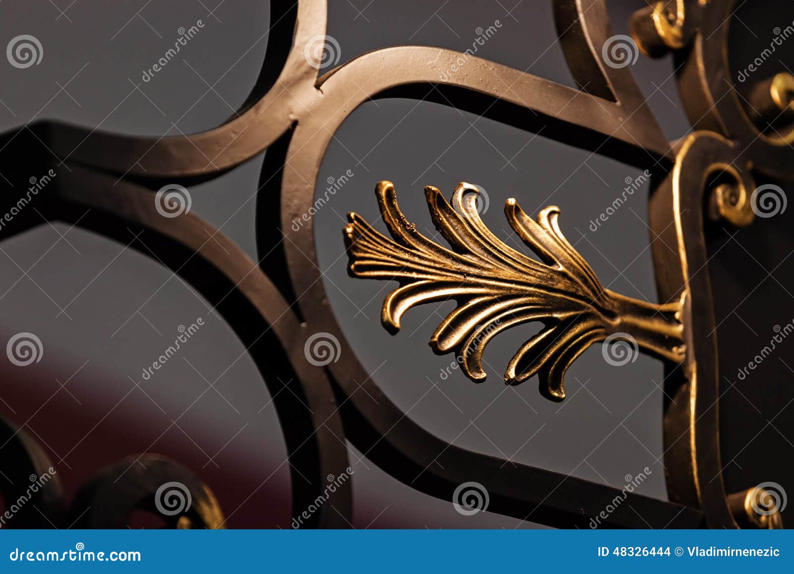 Wrought iron stock photo. Image of iron, decor 48326444