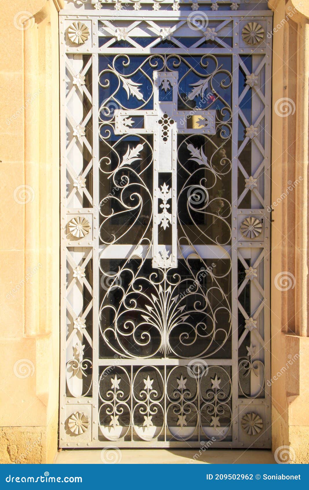 Wrought Iron Door in Cemetery Stock Photo Image of decorative, rail