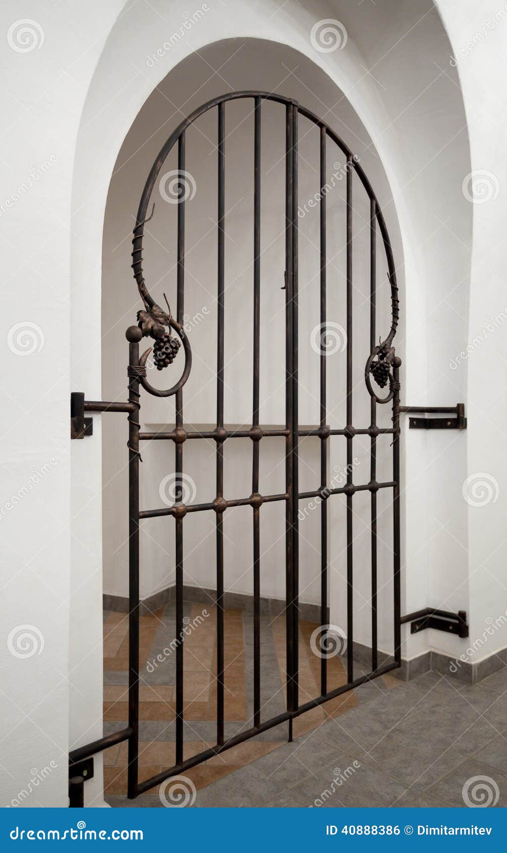 Wrought iron doors stock photo. Image of door, reliable 40888386