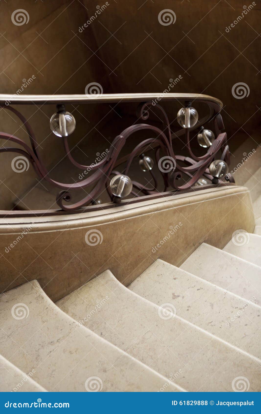 Wrought Iron Handrail Inside a House Stock Photo Image of house