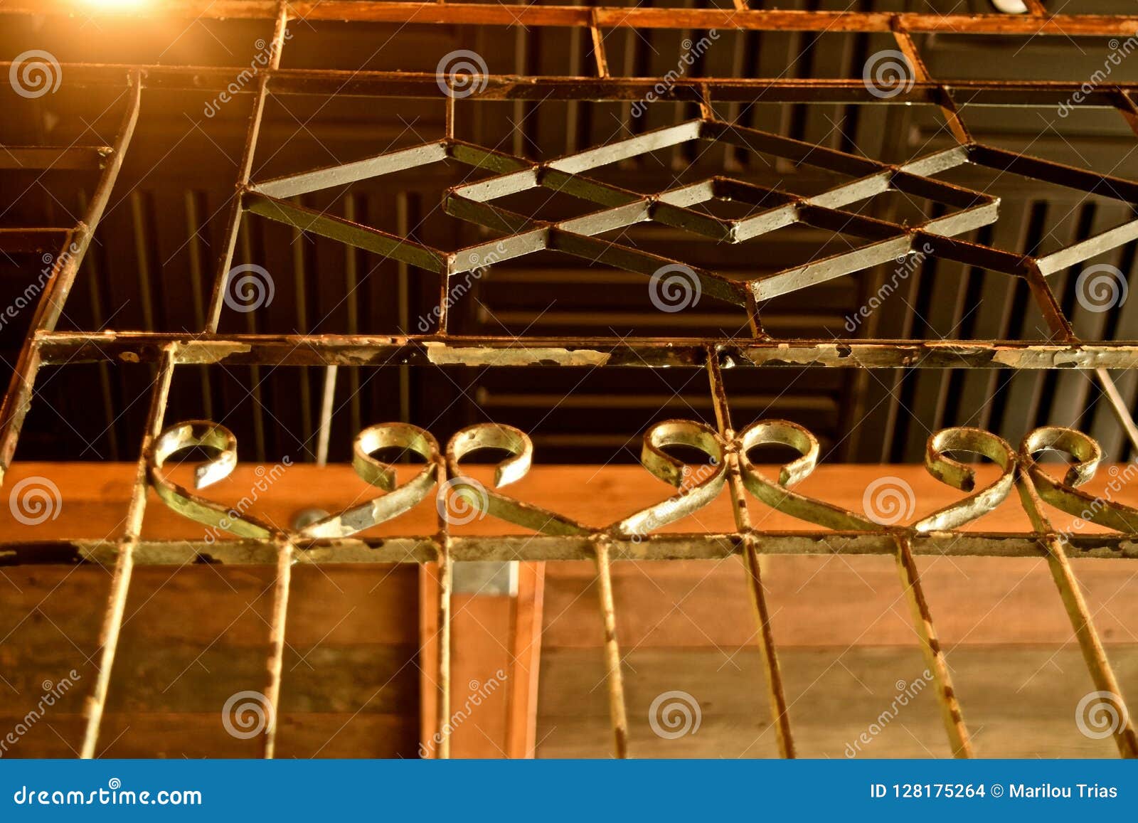 Wrought Iron Railings Stock Photo Image Of Form Built 128175264