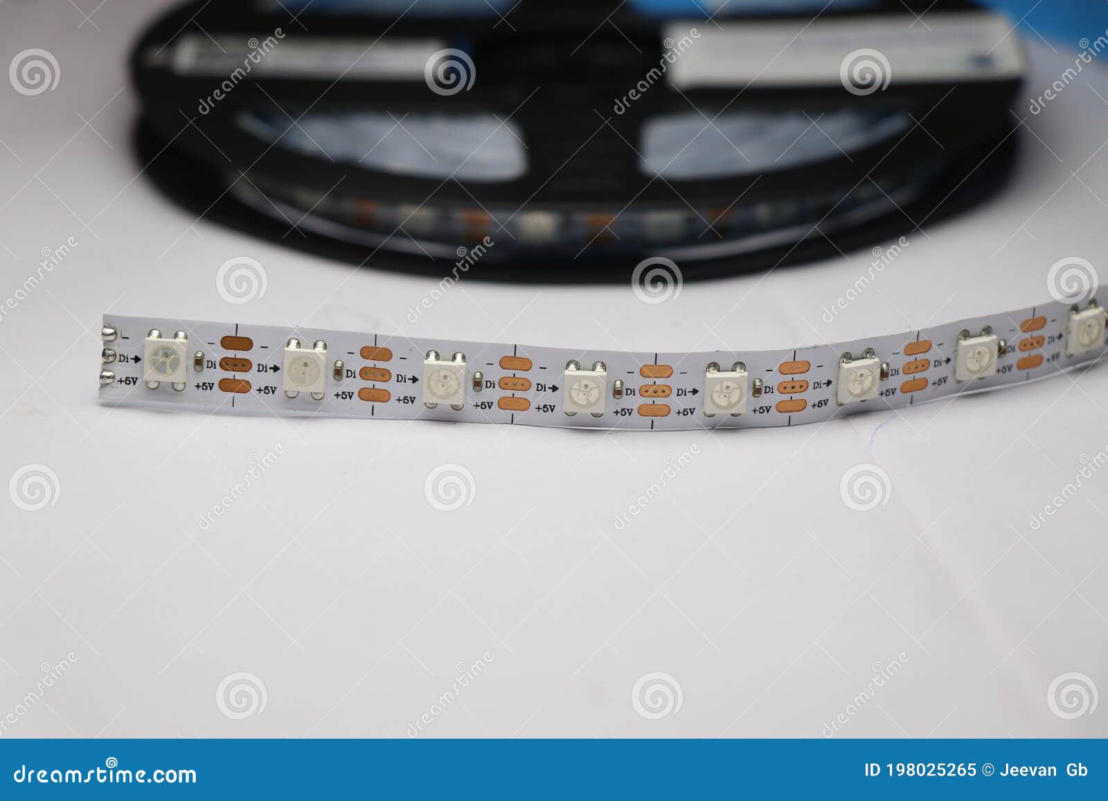 ws2812b led strip also called as addressable rgb led strip which means individual led can be controlled with the help of micro