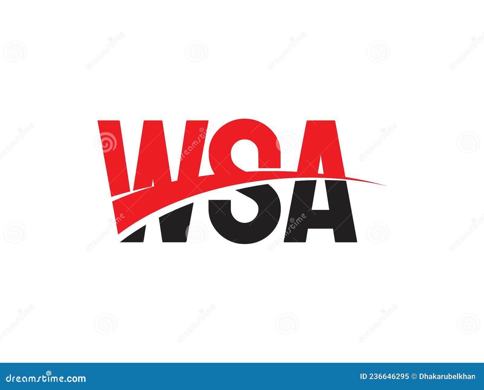 wsa letter initial logo   