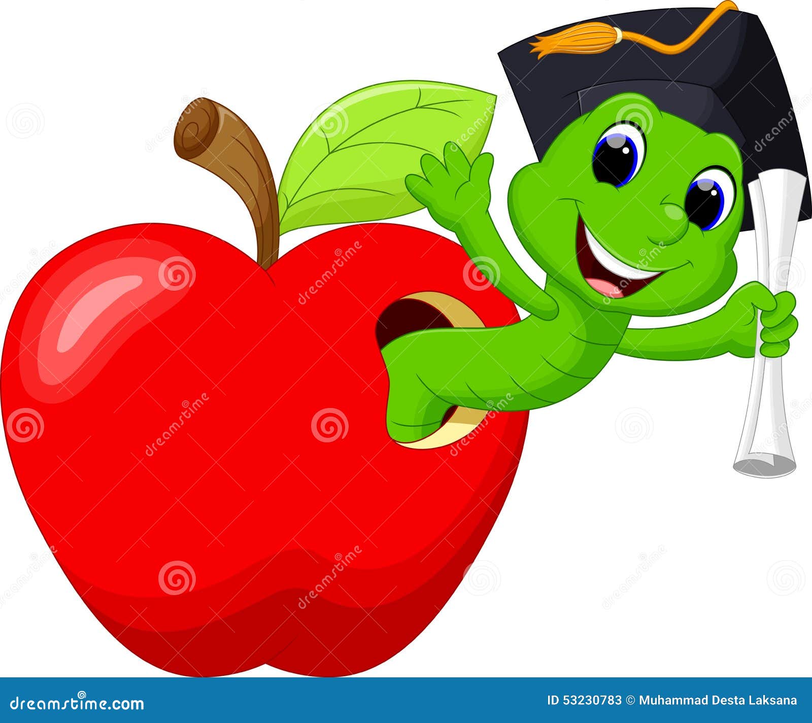Ein Wurm im roten Apfel war froh, einen akademischen Grad zu haben