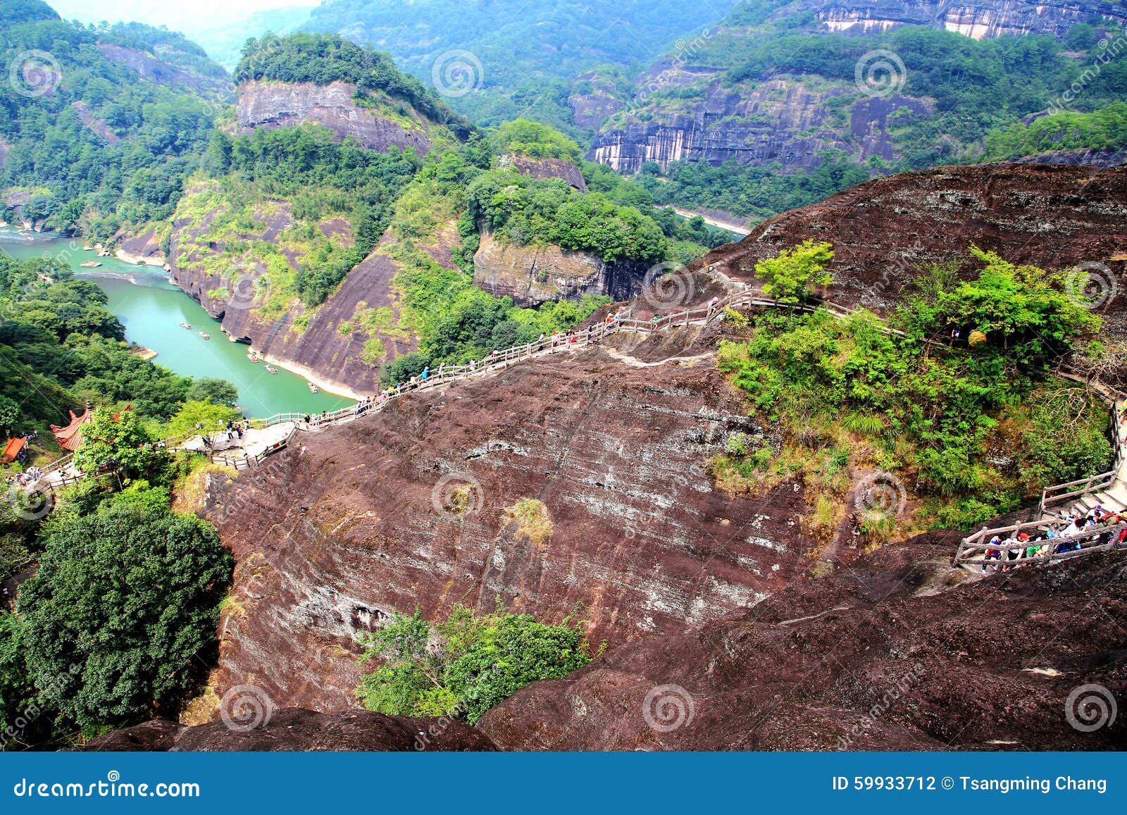wuyi mountain , the danxia geomorphology scenery in china