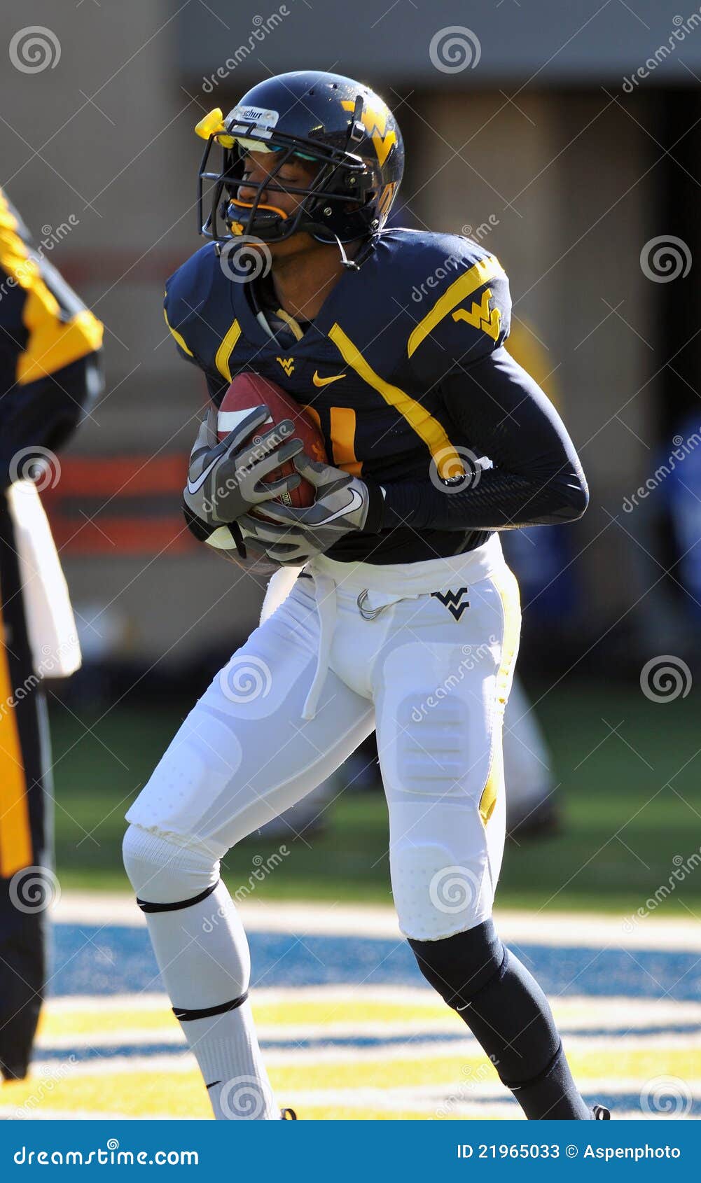 WVU Kick Returner J.D. Woods Editorial Stock Photo Image of player