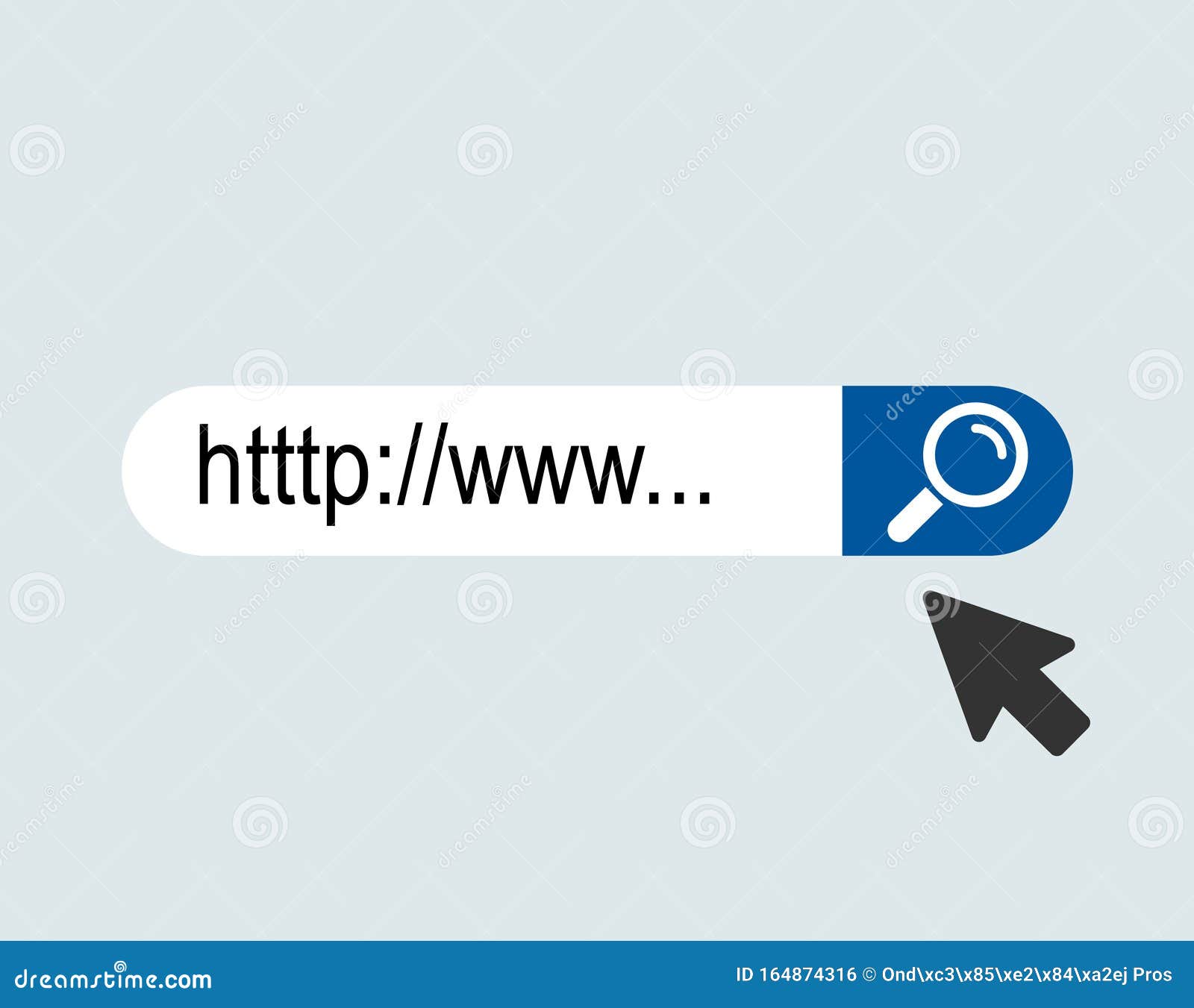 www internet search bar icon  on background.  tool for web site, app, ui and logo