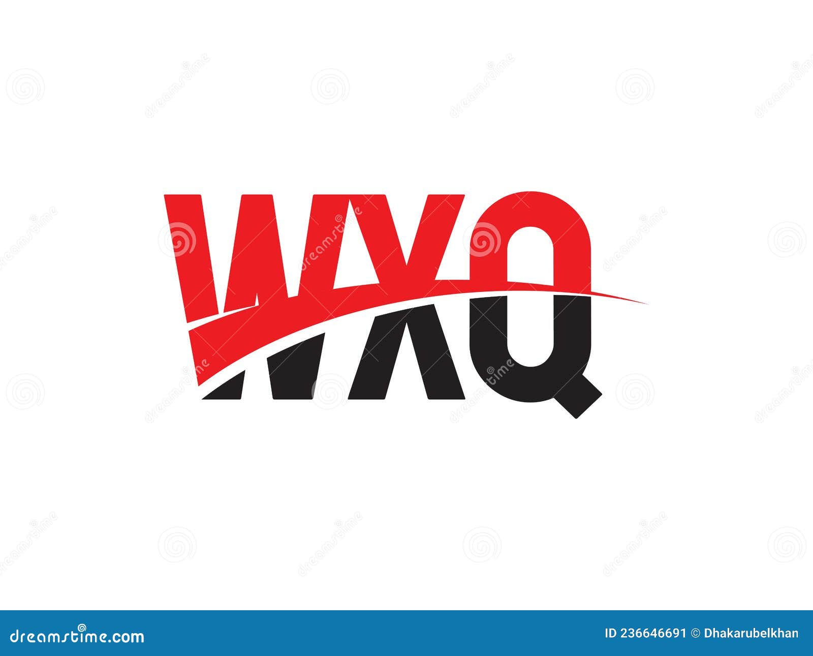 WXQ triangle letter logo design with triangle shape. WXQ triangle logo ...