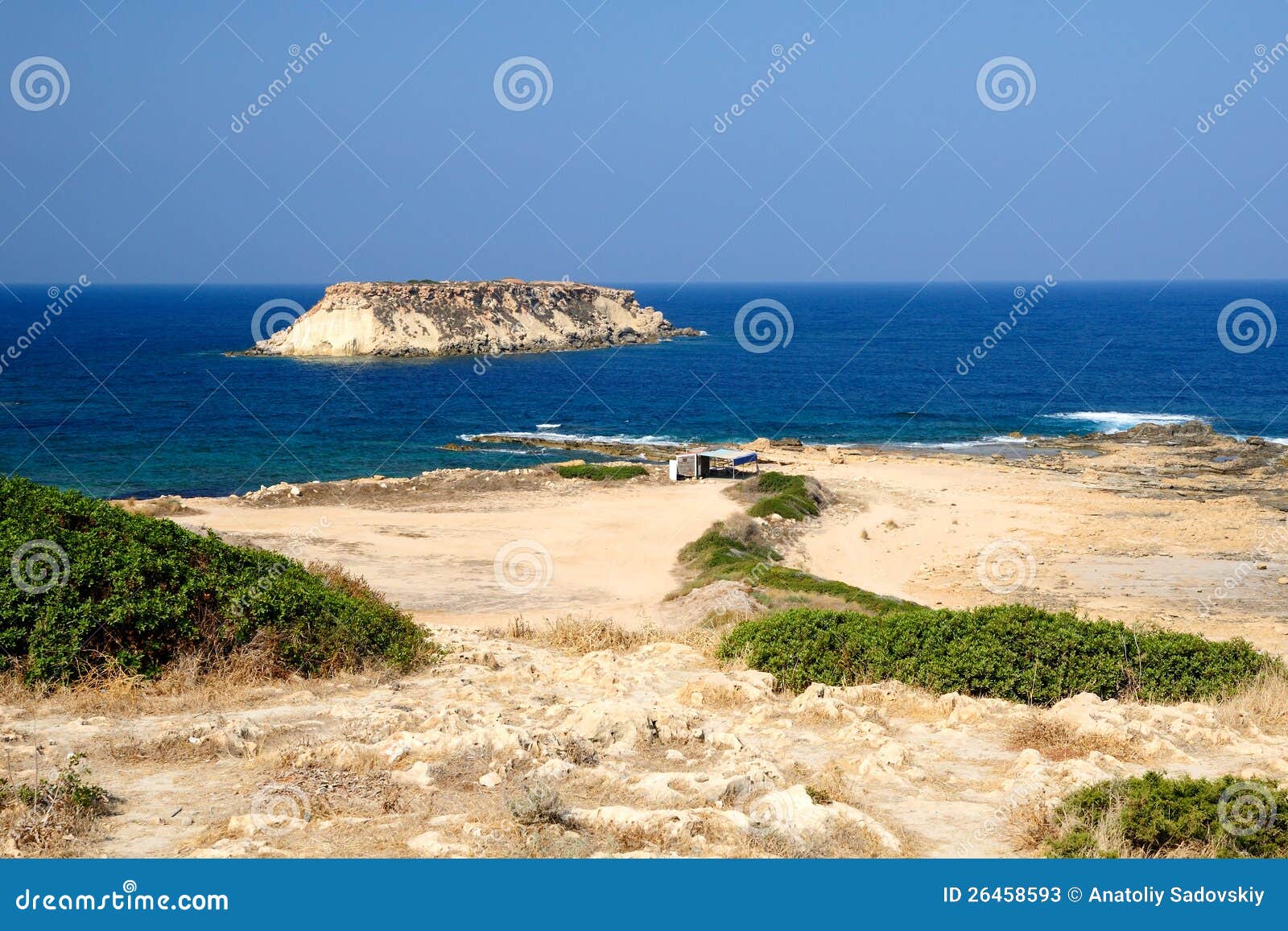 Wybrzeże Cypr. Wybrzeże Akamas półwysep, Cypr