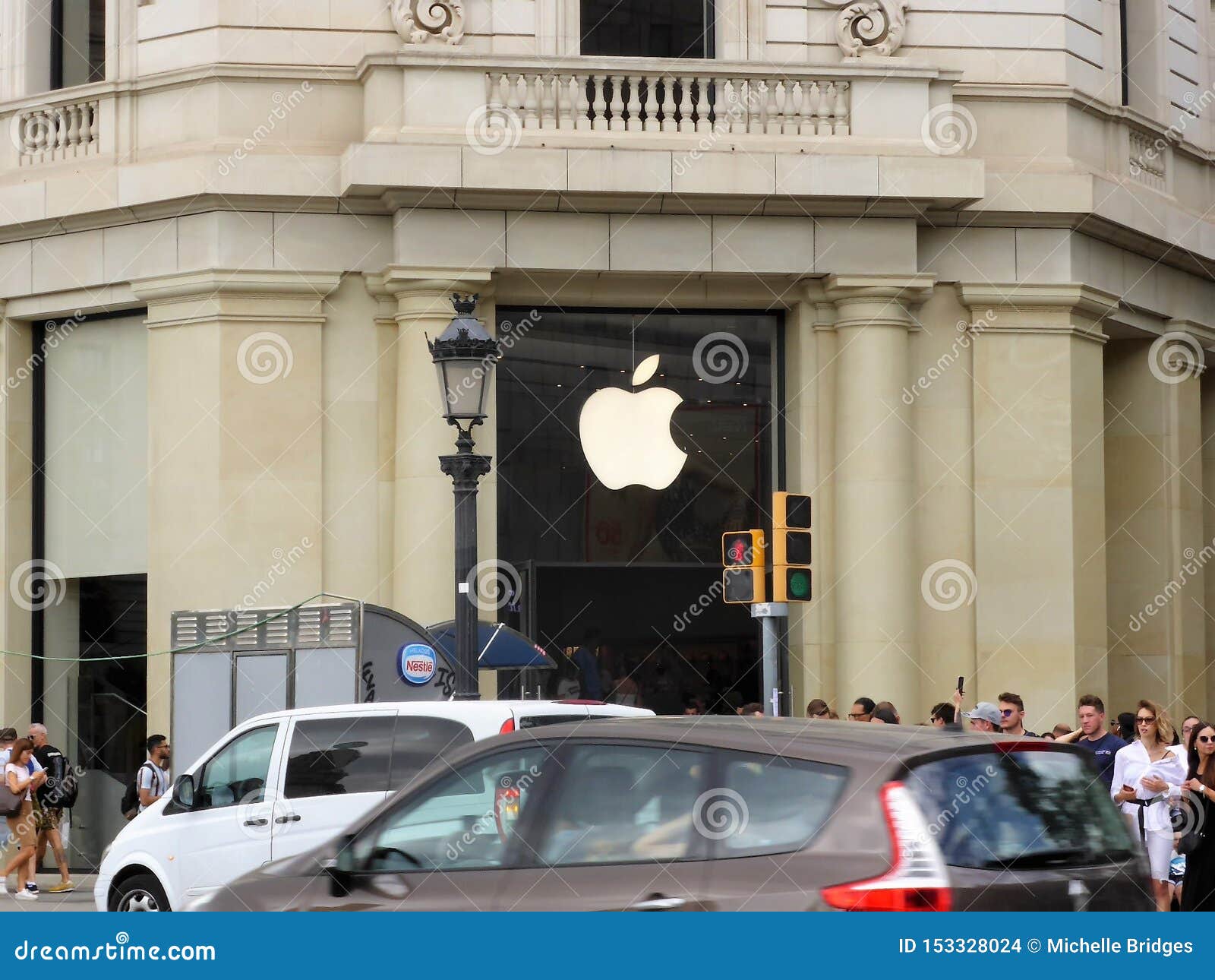 Apple Store in Barcelona, Spain Editorial Stock Image Image of apple