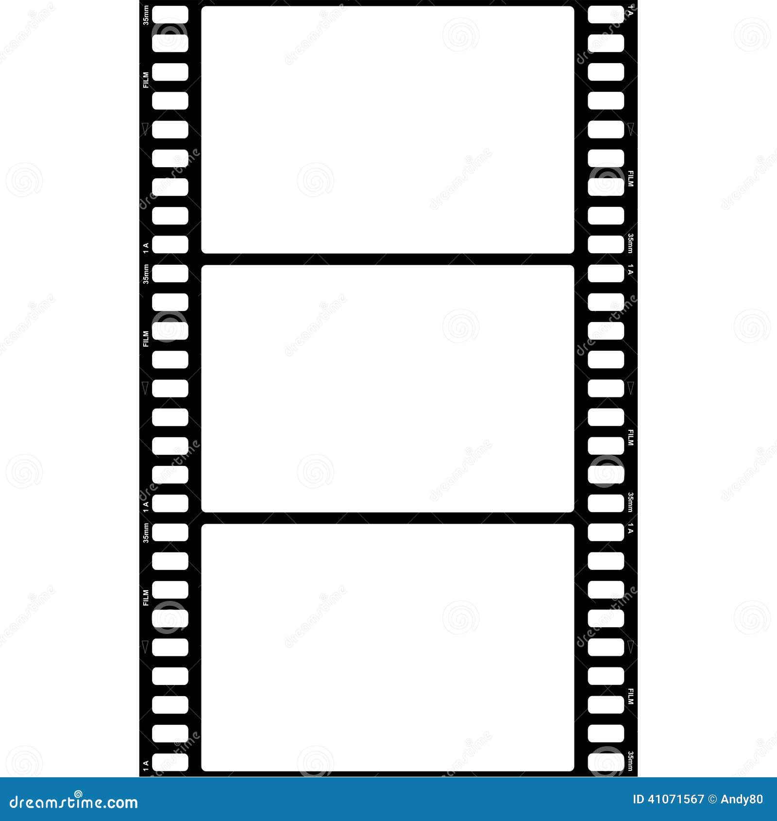 3x Film Frame Stock Illustration Image 41071567