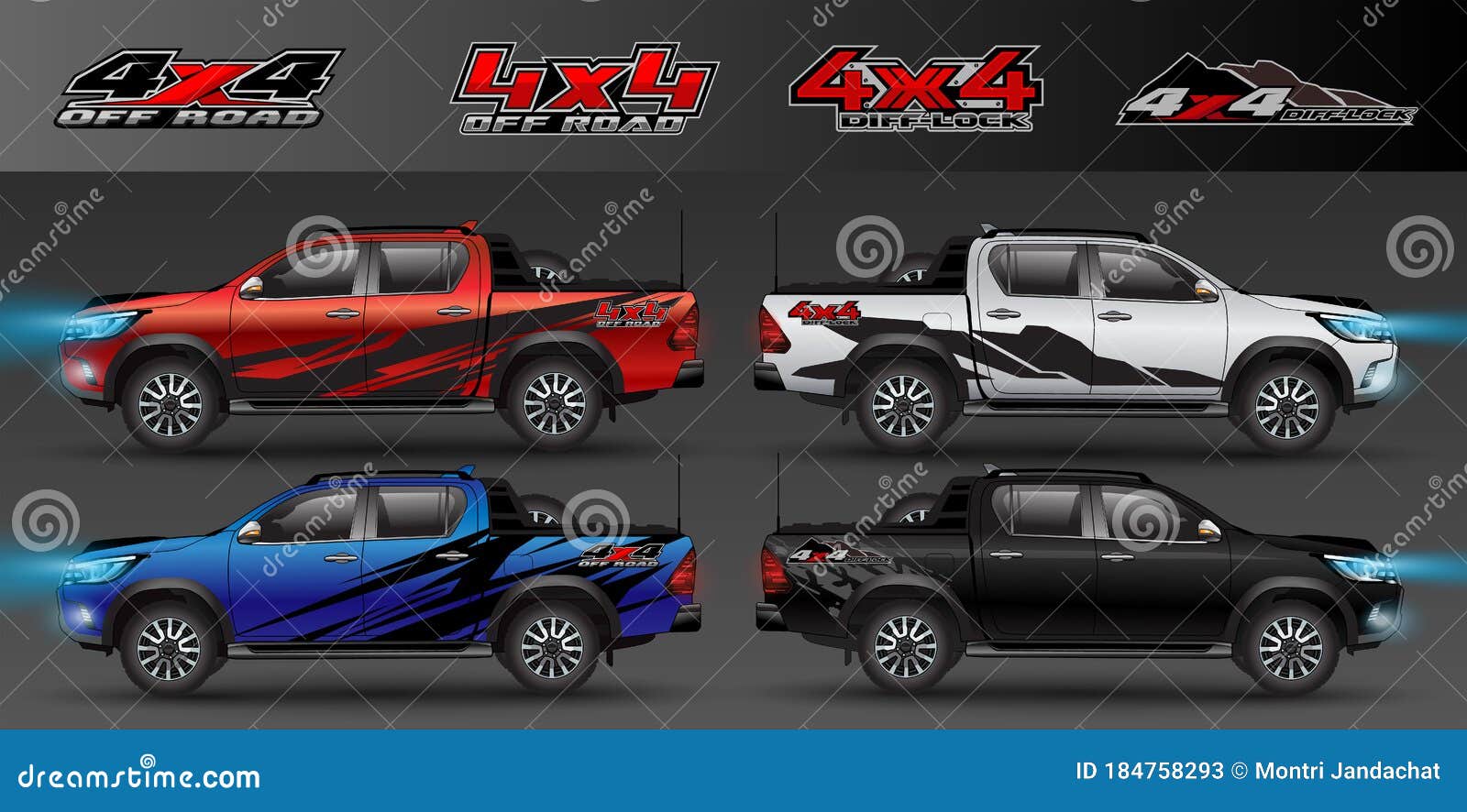 4x4 logo for 4 wheel drive truck and car graphic .  for vehicle vinyl wrap_20200426