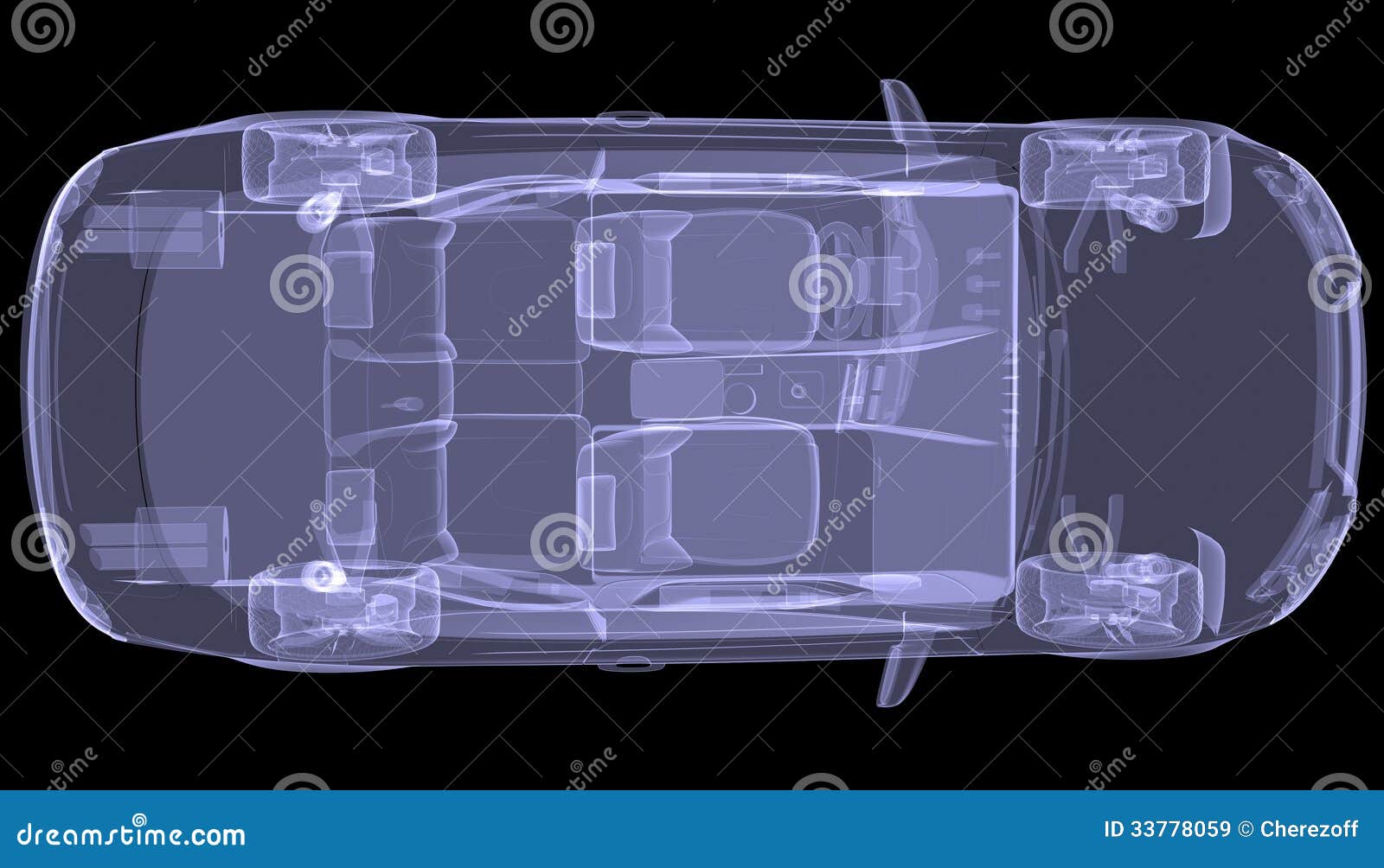 Xray concept car stock illustration. Illustration of line 33778059