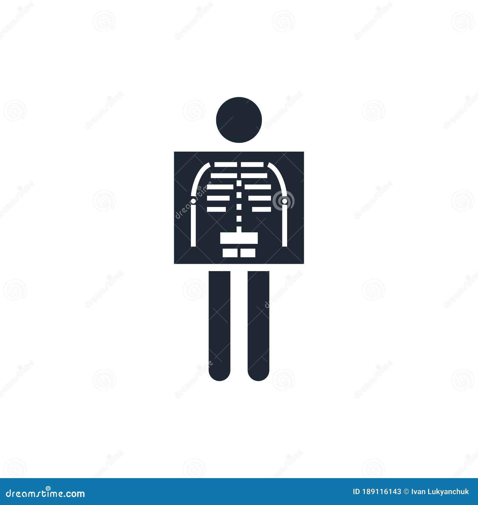 Xray Icon Medical Procedure Stock Vector Illustration of exam, care 189116143