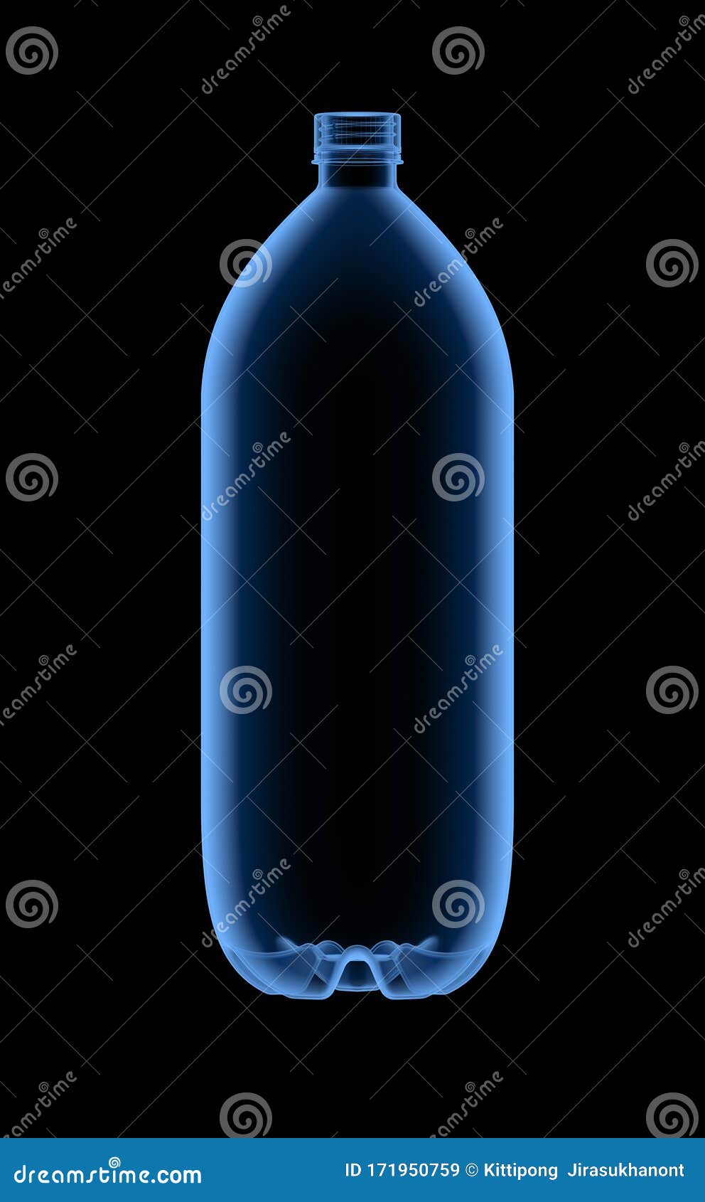 Xray plastic bottle stock illustration. Illustration of glassware