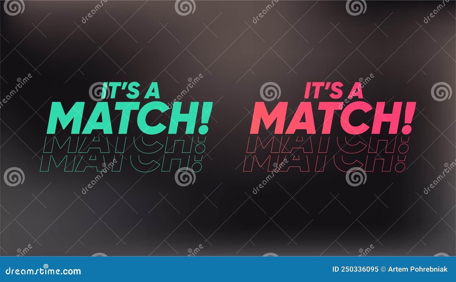 it's a match sign. dating app tinder. man and woman connection. matching technologie. boy and girl meeting. 