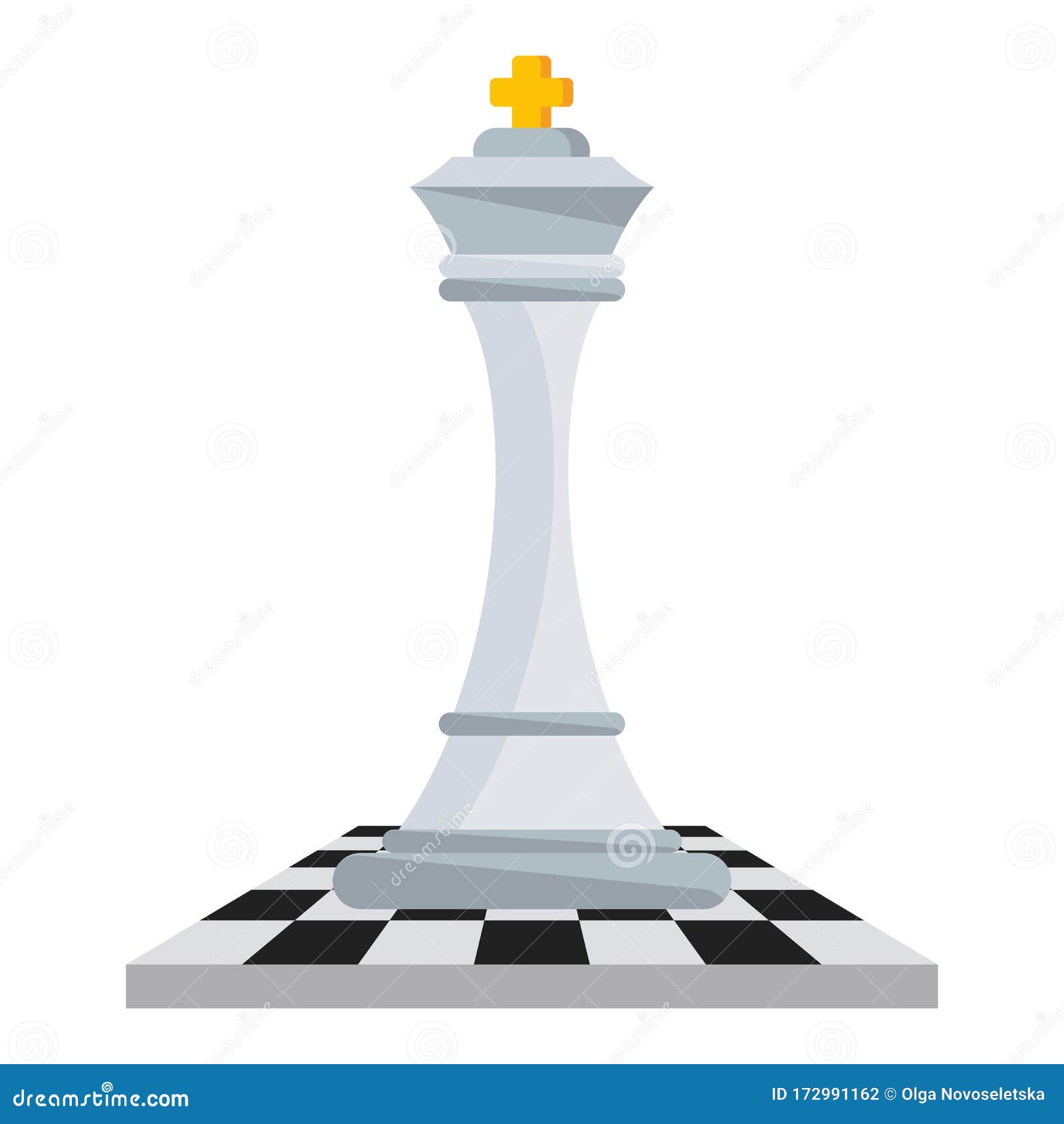 Checkmate O Rei Branco Conceito Da Xadrez Com Fundo Branco Para O