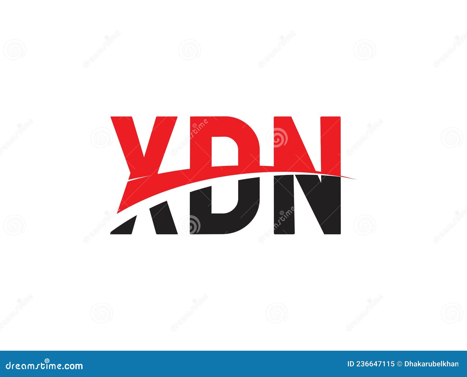 xdn letter initial logo   