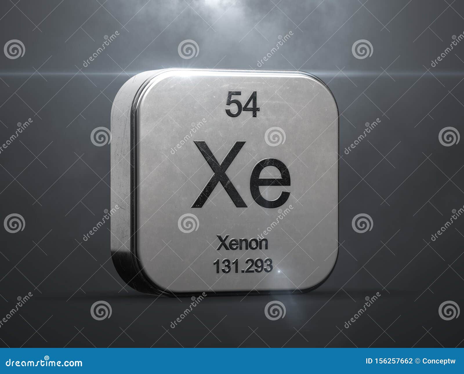 Xenon Element from the Periodic Table Stock Illustration - Illustration ...