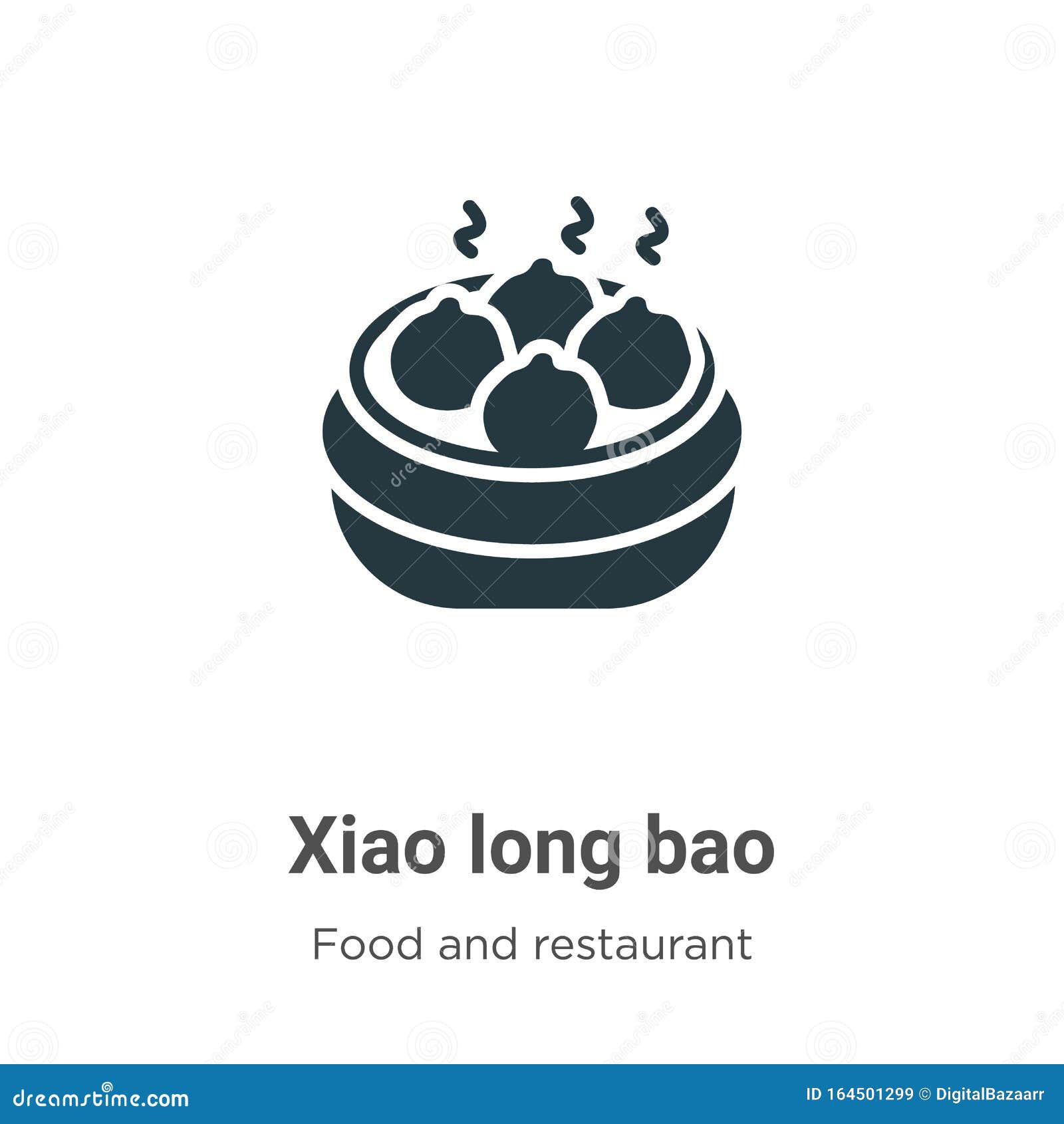 Xiao Long Bao Vector Icon In 6 Different Modern Styles. Black, Two ...