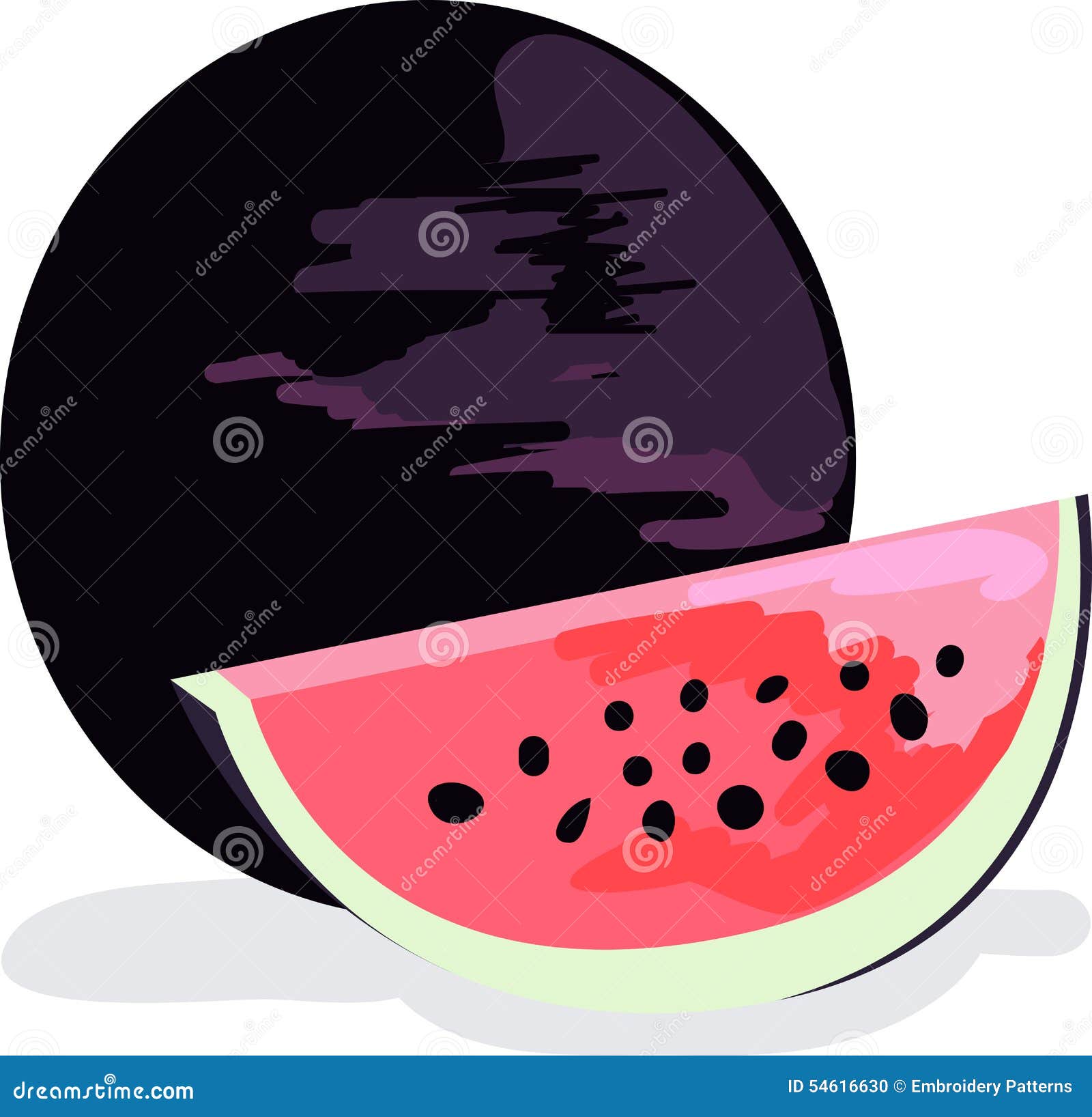 Xigua Fruit stock vector. Illustration of food, plant 54616630