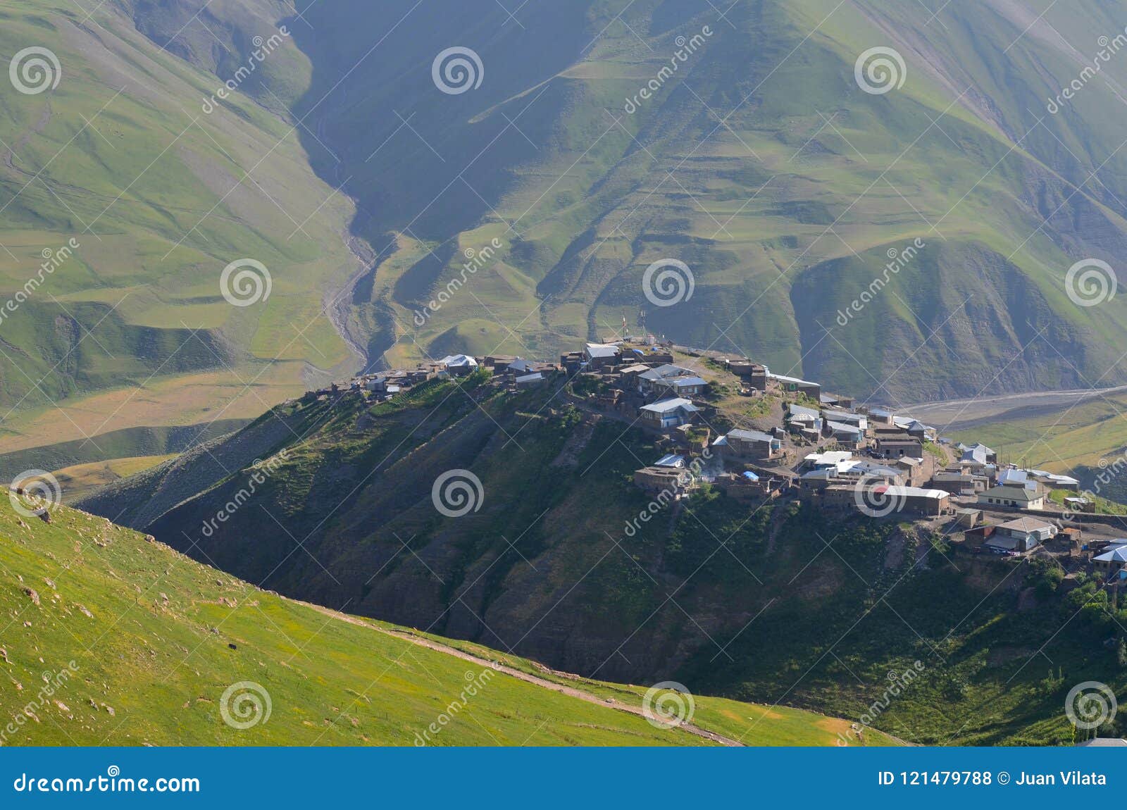 xinaliq, azerbaijan, a remote mountain village in the greater caucasus range