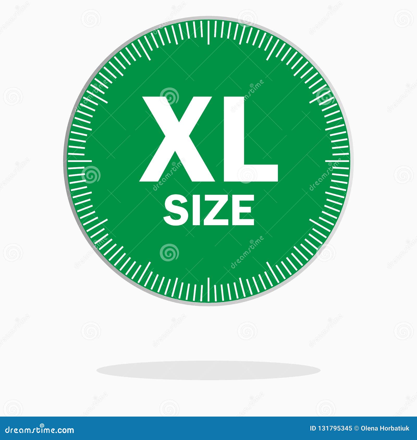 XL Size Clothing Label - Vector Illustration Stock Vector - Illustration of  empty, blue: 131795345