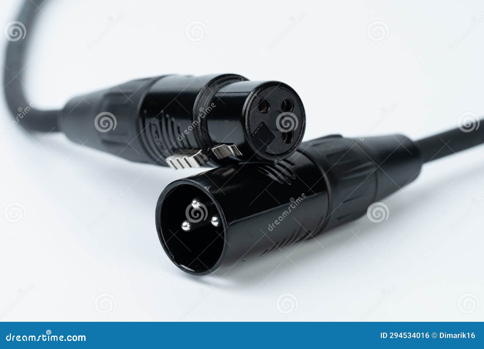 XLR cable connection stock photo. Image of connection 294534016