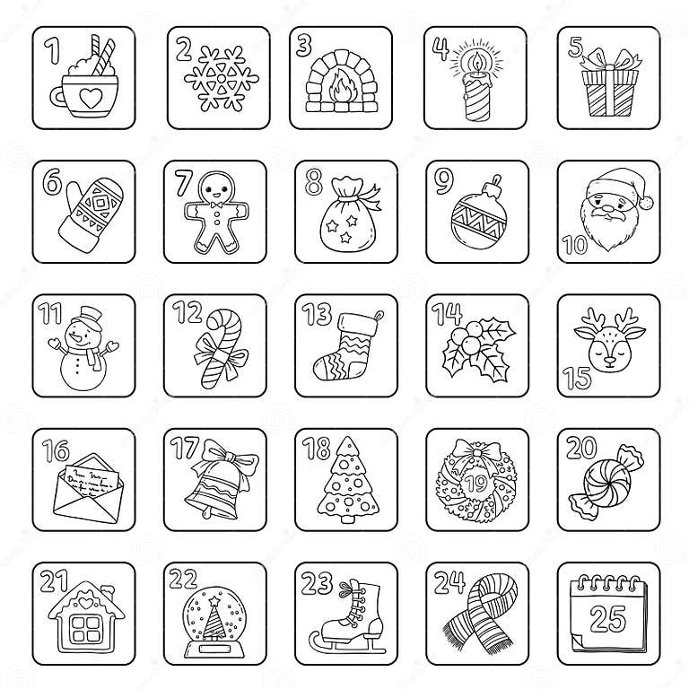 Coloring Advent Calendar 2025
