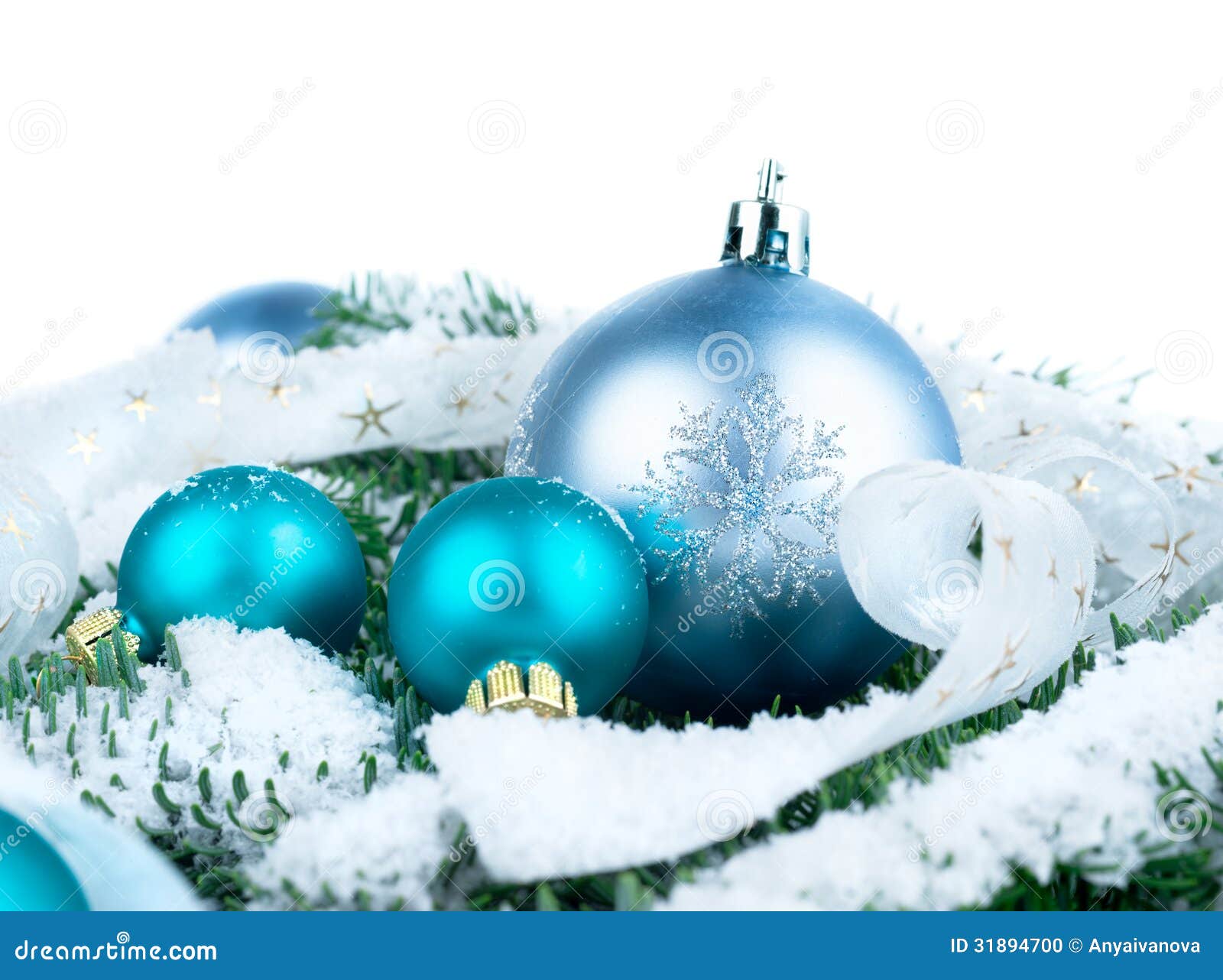 Xmas decorations stock photo. Image of balls, december - 31894700