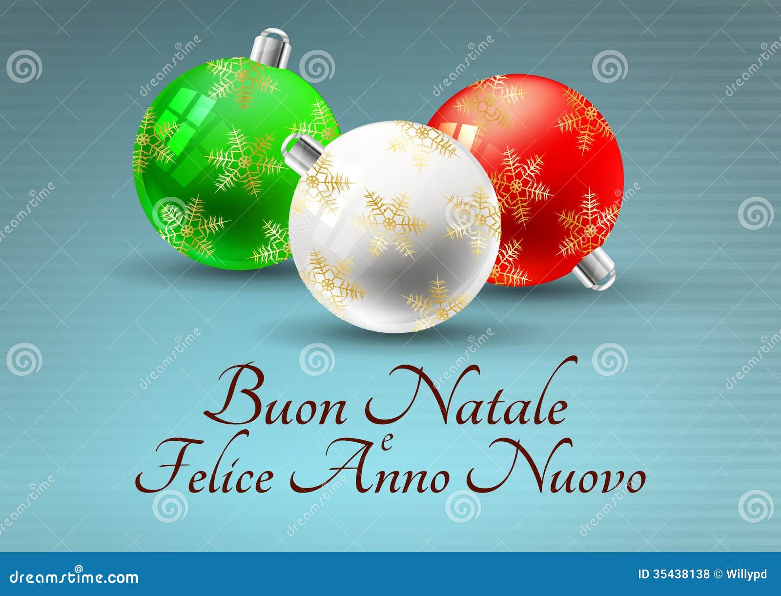 Buon Natale Messages.Xmas Italian Stock Vector Illustration Of Snowball Holiday 35438138