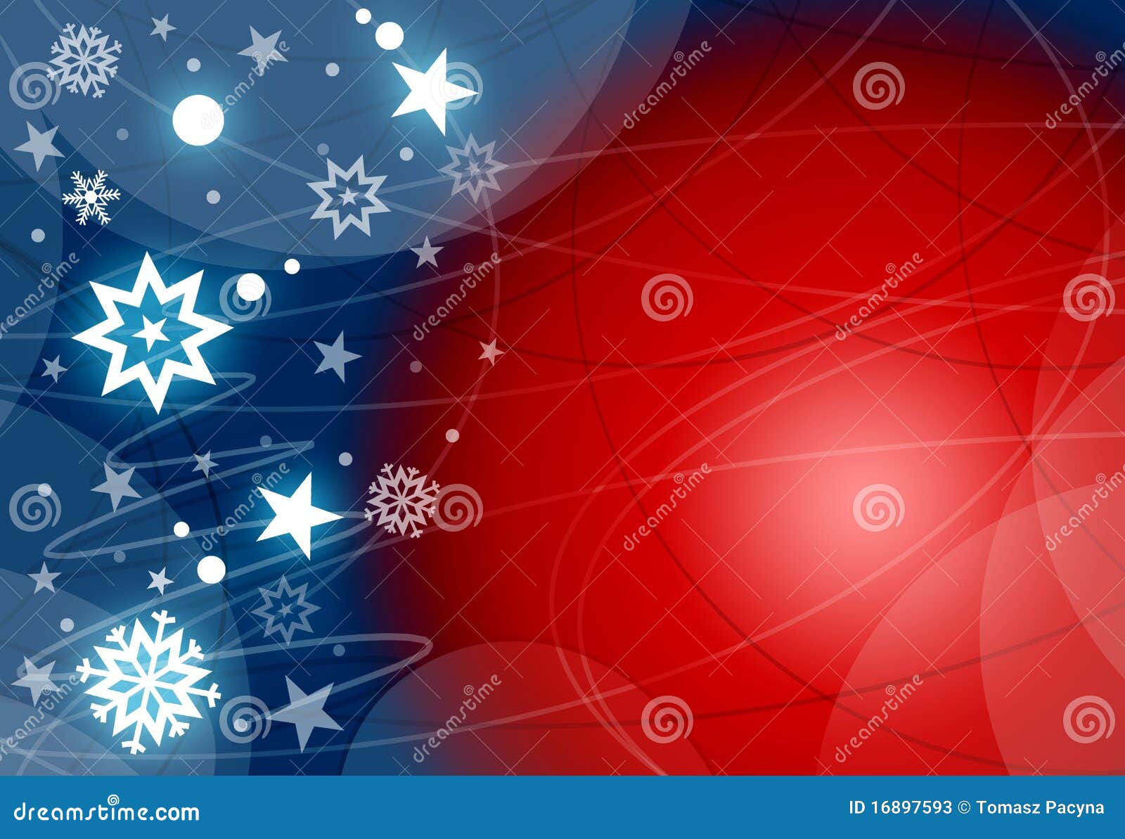Xmas Red and Blue Background Stock Illustration Illustration of
