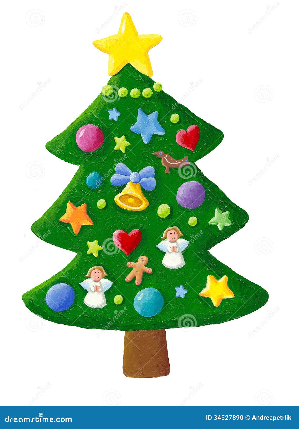 christmas tree sketch for kids - Clip Art Library