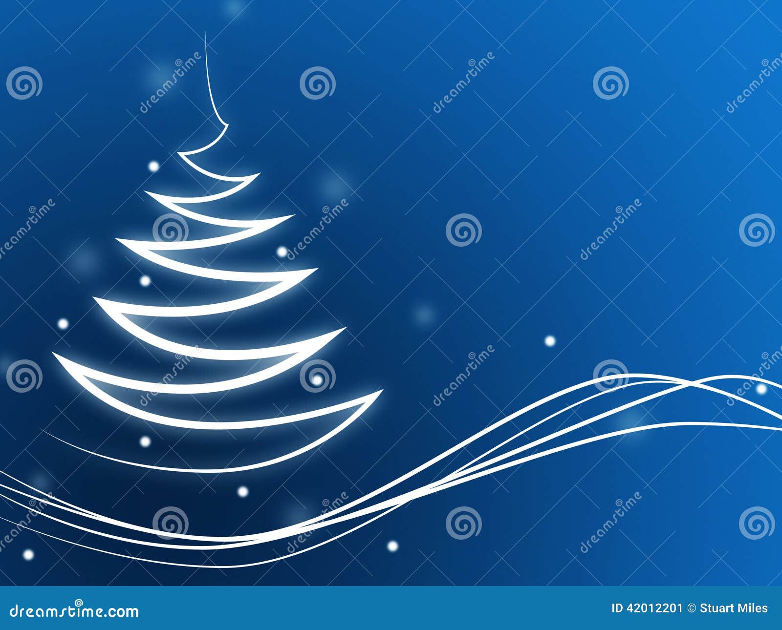 Xmas Tree Represents Merry Christmas and Copy Stock Illustration Illustration of copyspace