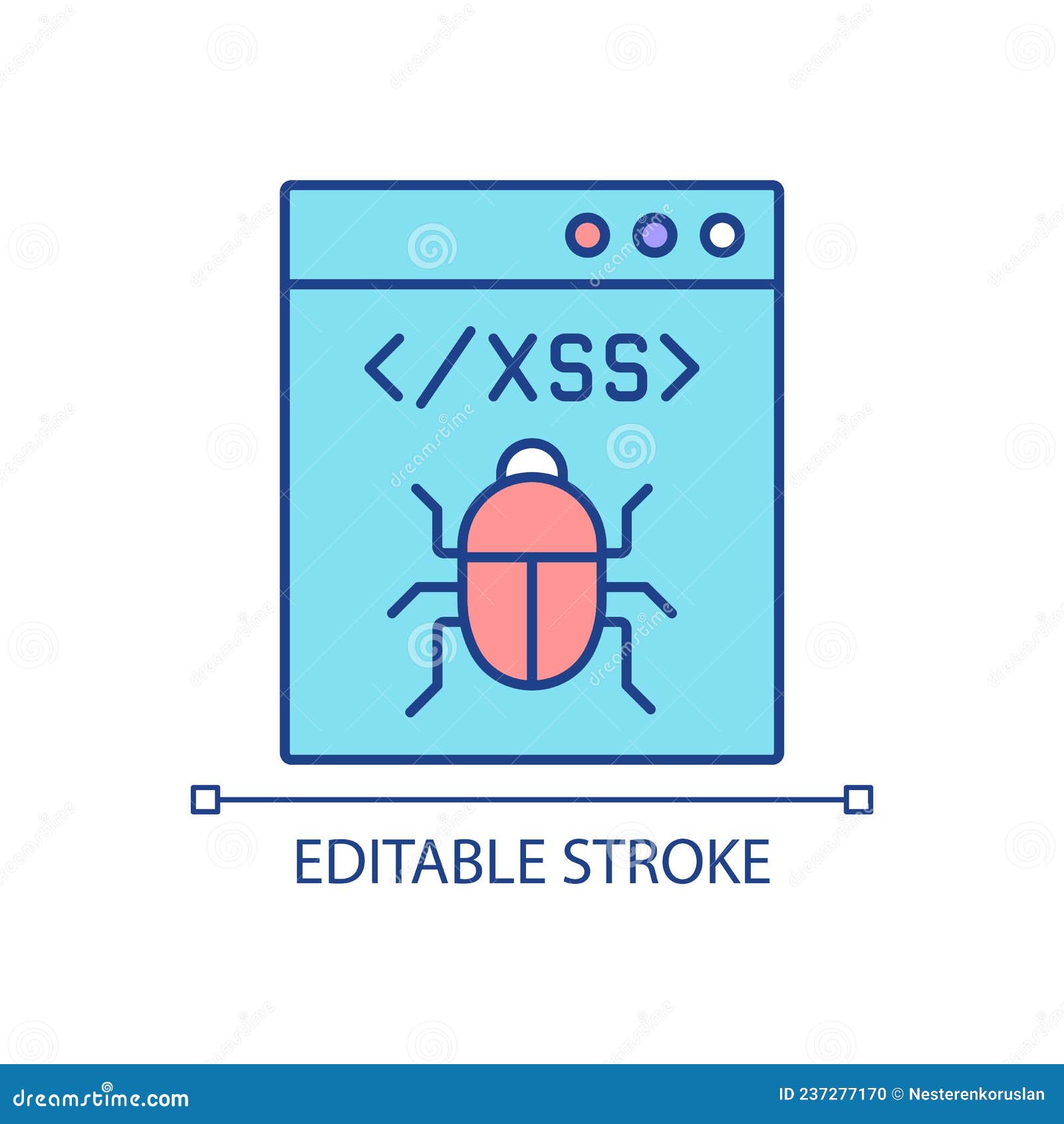 xss attack rgb color icon