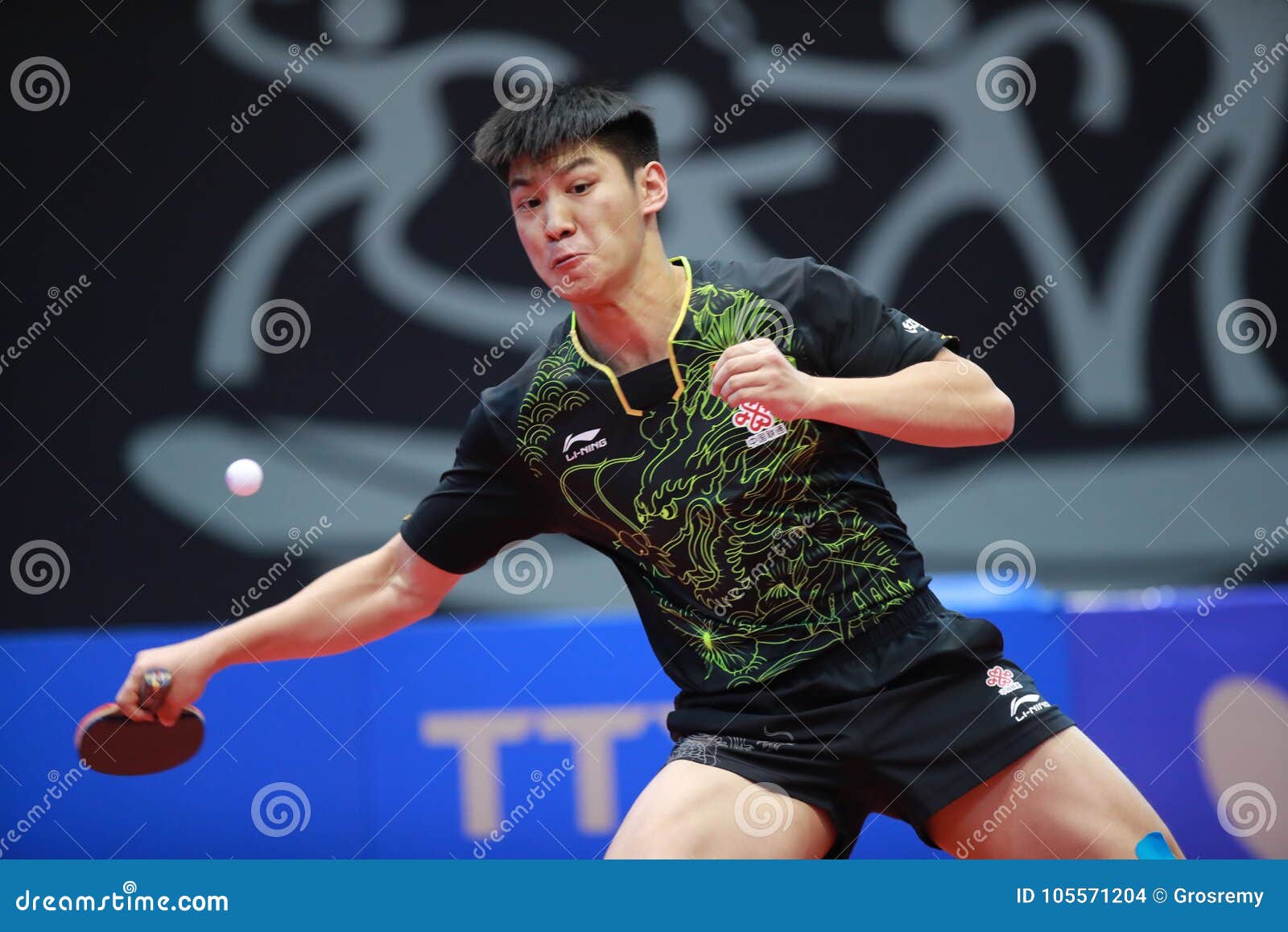 Xue Fei From China Top Spin Editorial Stock Image - Image Of Sport, Ittf: 105571204