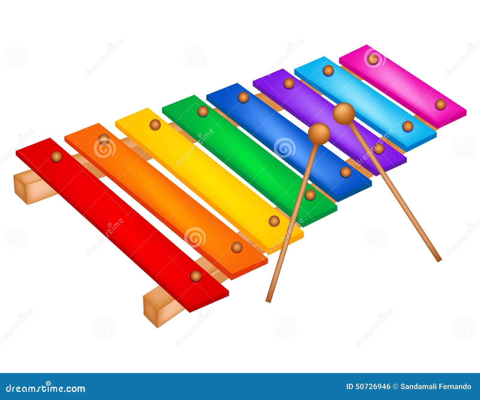 Xylophone vektor abbildung. Illustration von perkussion 50726946
